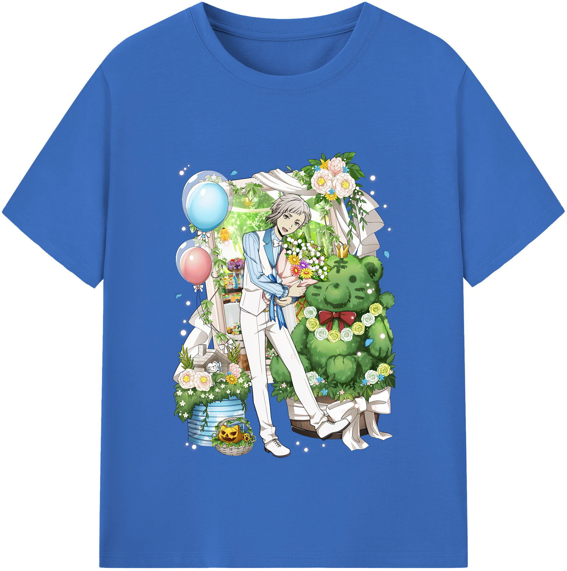 （画像用） 文豪ストレイドッグス Bungo Stray Dogs 綿100％半袖Tシャツ（フロントプリント）