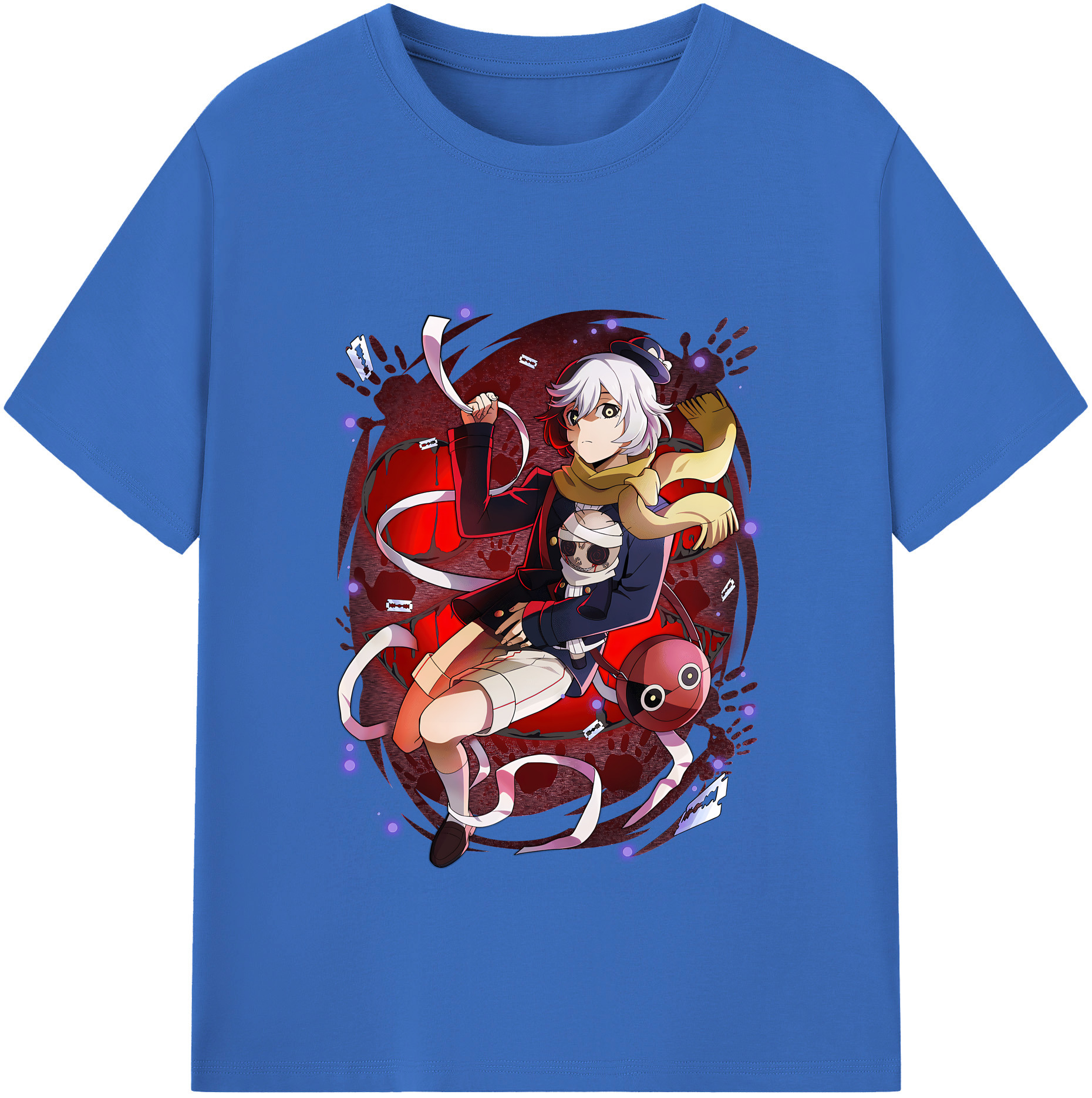 （画像用） 文豪ストレイドッグス Bungo Stray Dogs 綿100％半袖Tシャツ（フロントプリント）