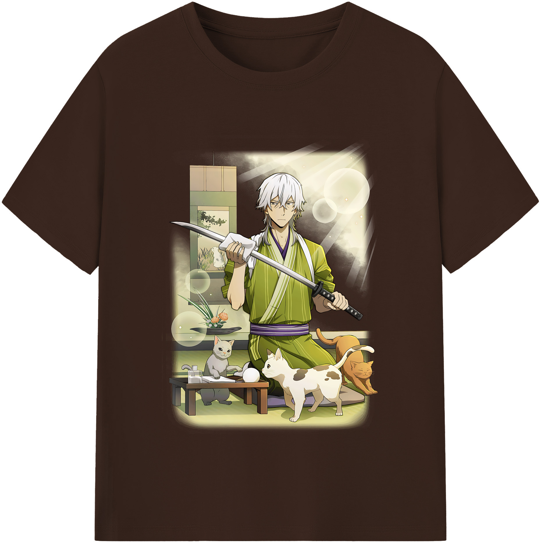 （画像用） 文豪ストレイドッグス Bungo Stray Dogs 綿100％半袖Tシャツ（フロントプリント）