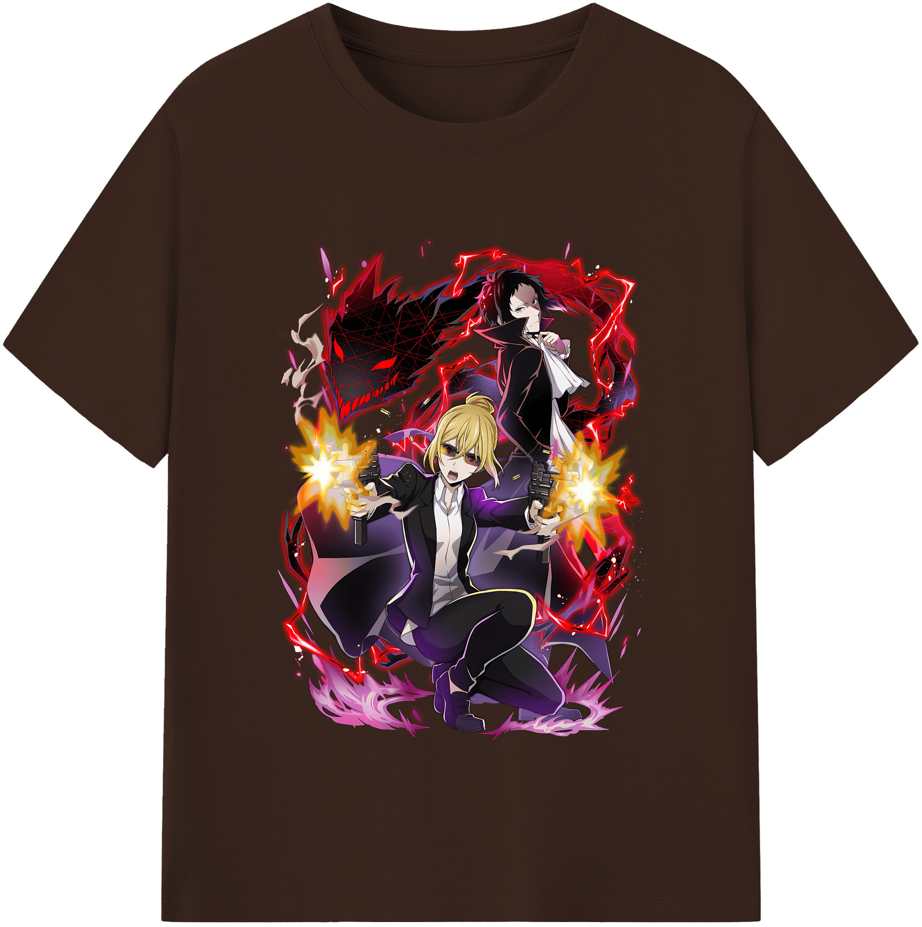 （画像用） 文豪ストレイドッグス Bungo Stray Dogs 綿100％半袖Tシャツ（フロントプリント）