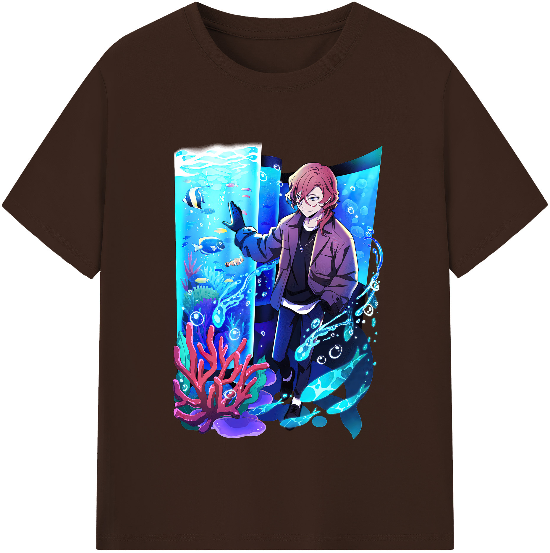 （画像用） 文豪ストレイドッグス Bungo Stray Dogs 綿100％半袖Tシャツ（フロントプリント）