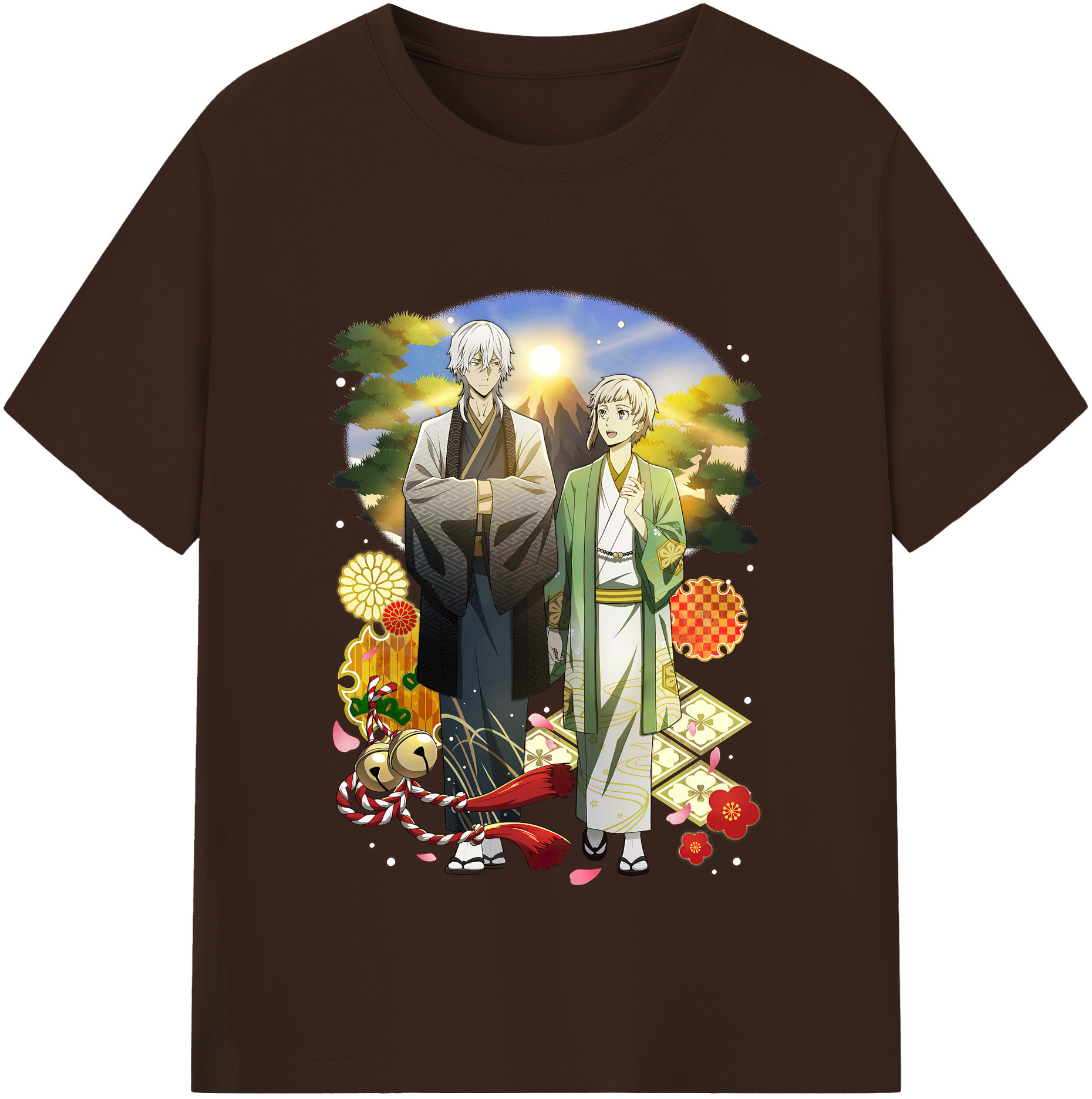 （画像用） 文豪ストレイドッグス Bungo Stray Dogs 綿100％半袖Tシャツ（フロントプリント）