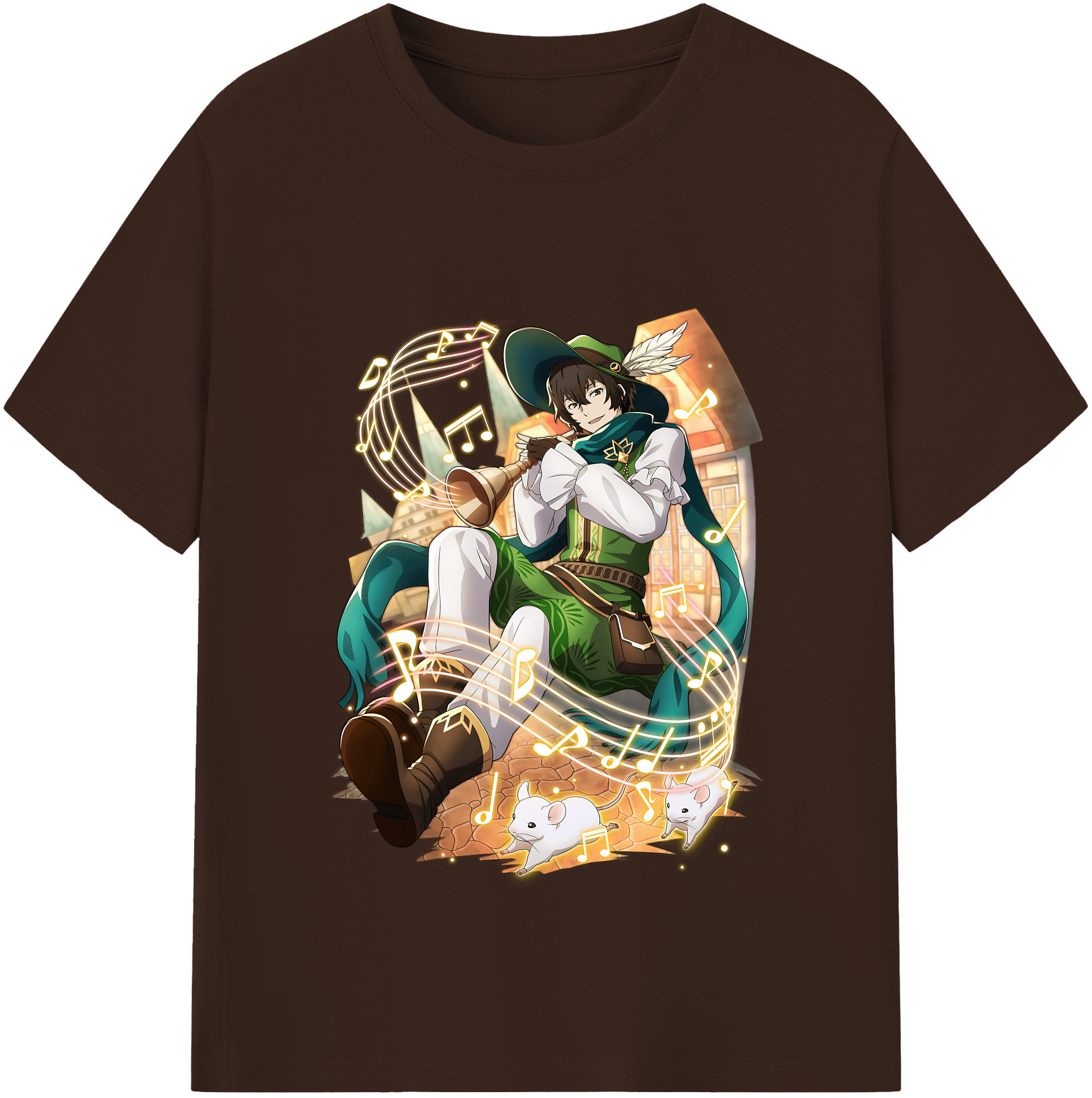 （画像用） 文豪ストレイドッグス Bungo Stray Dogs 綿100％半袖Tシャツ（フロントプリント）