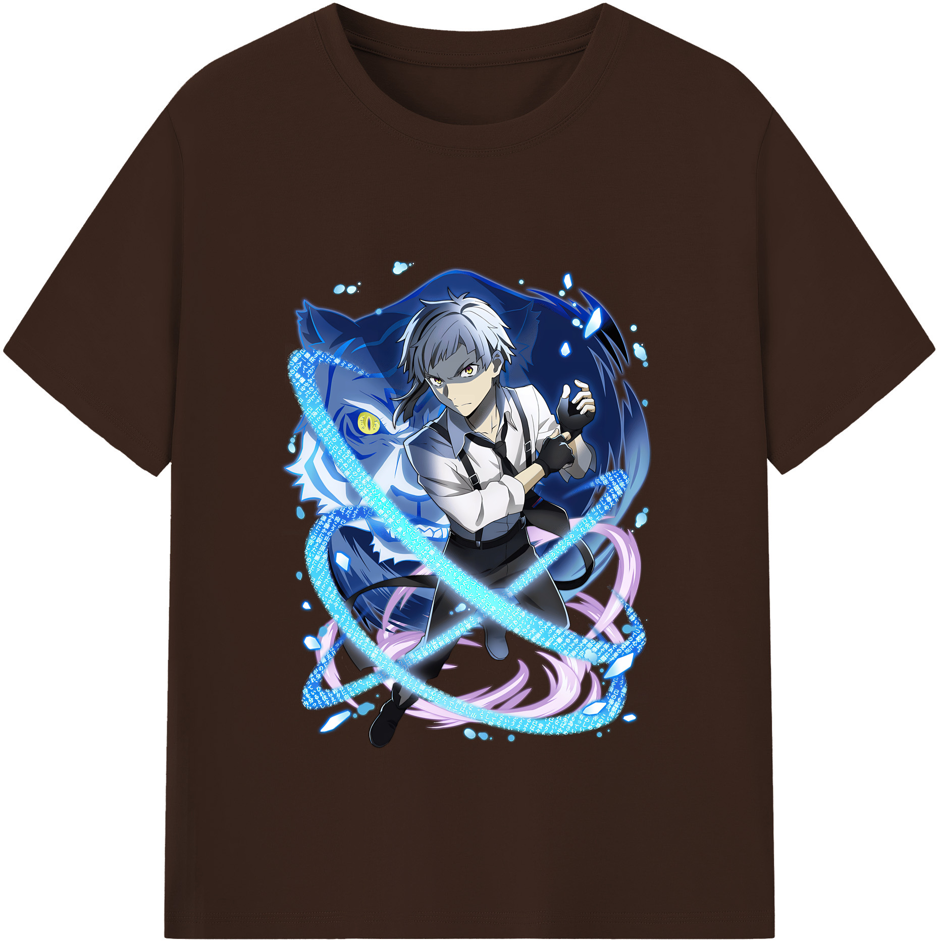 （画像用） 文豪ストレイドッグス Bungo Stray Dogs 綿100％半袖Tシャツ（フロントプリント）