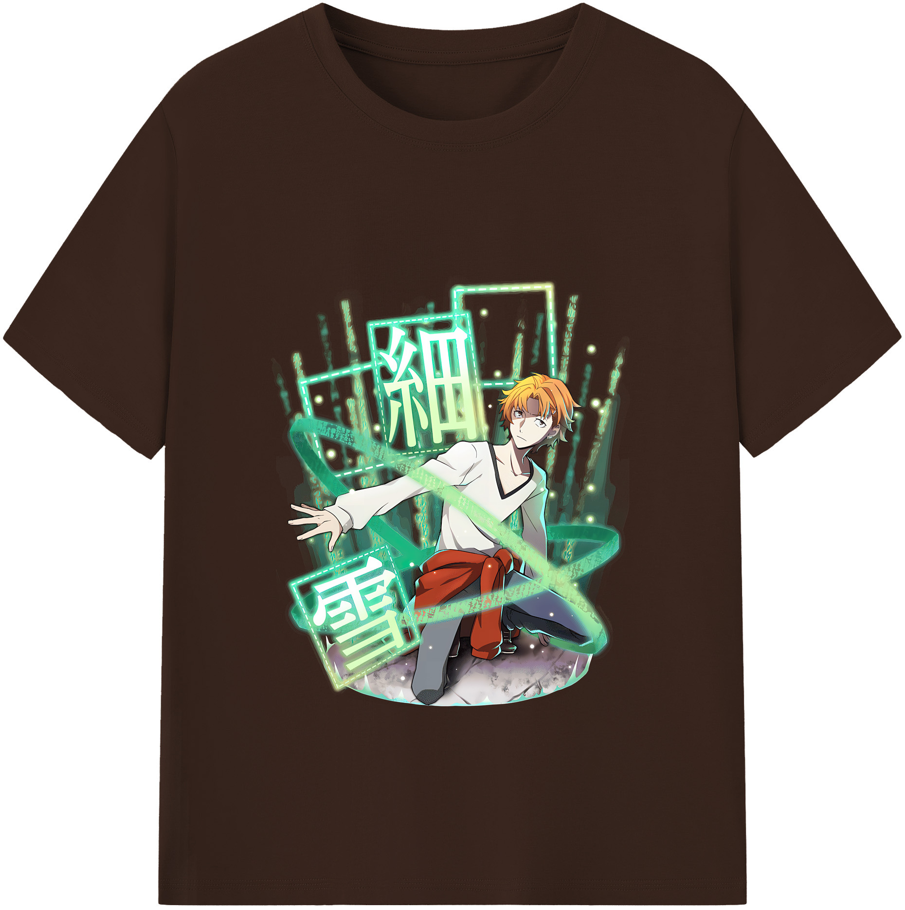 （画像用） 文豪ストレイドッグス Bungo Stray Dogs 綿100％半袖Tシャツ（フロントプリント）