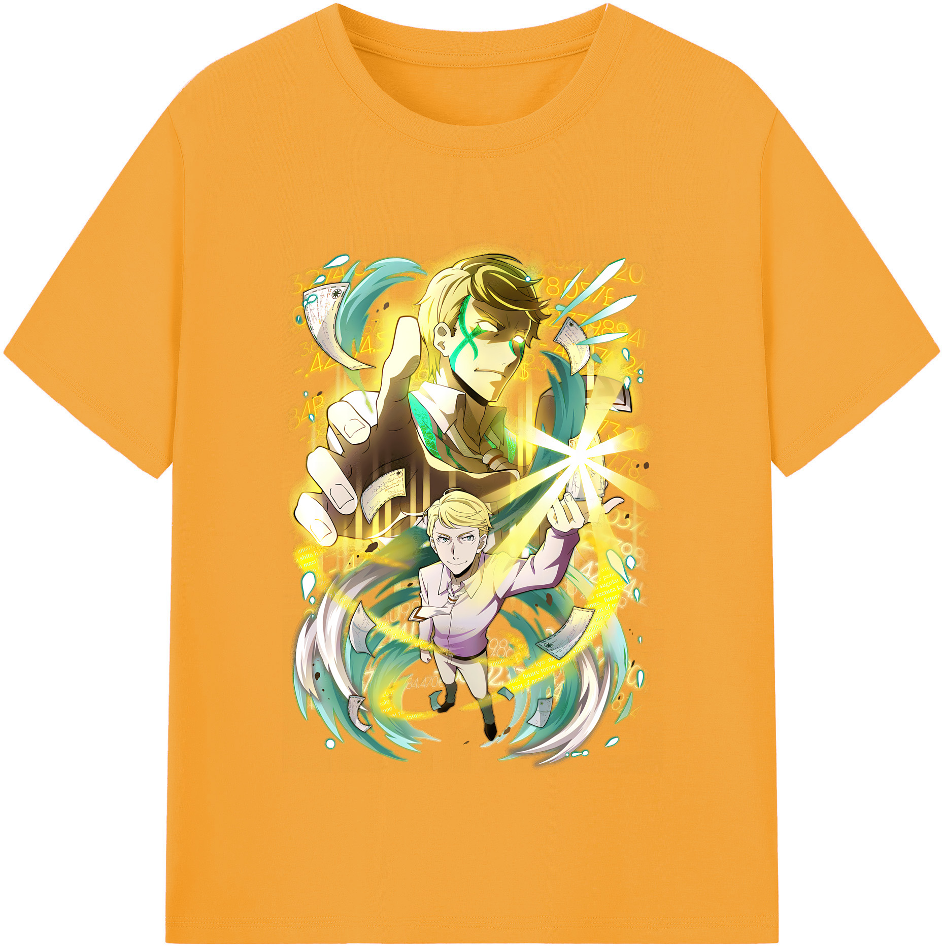（画像用） 文豪ストレイドッグス Bungo Stray Dogs 綿100％半袖Tシャツ（フロントプリント）