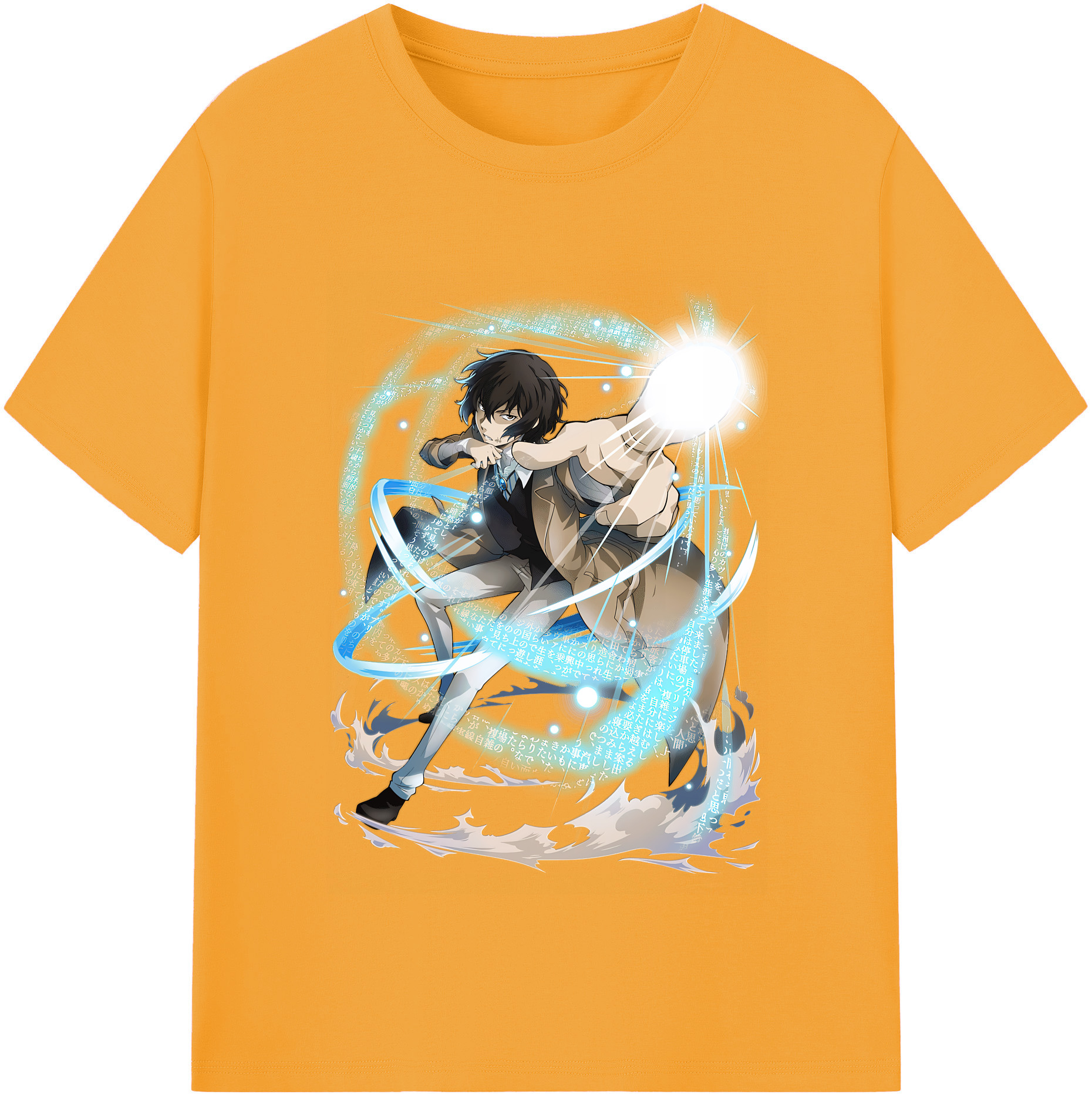 （画像用） 文豪ストレイドッグス Bungo Stray Dogs 綿100％半袖Tシャツ（フロントプリント）