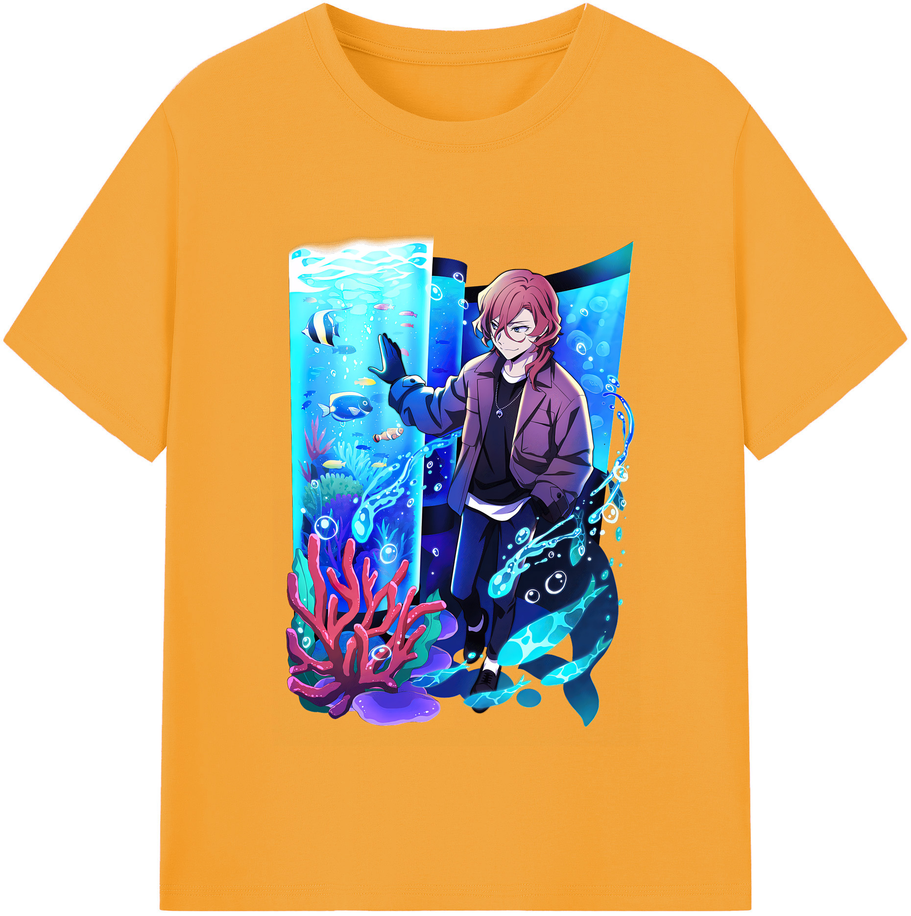 （画像用） 文豪ストレイドッグス Bungo Stray Dogs 綿100％半袖Tシャツ（フロントプリント）