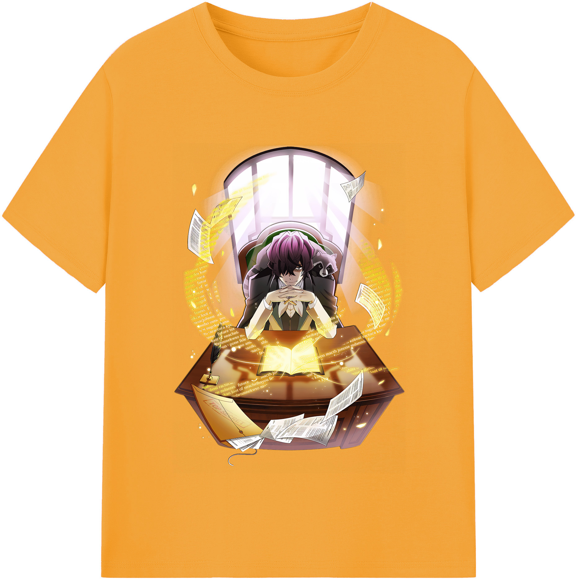 （画像用） 文豪ストレイドッグス Bungo Stray Dogs 綿100％半袖Tシャツ（フロントプリント）