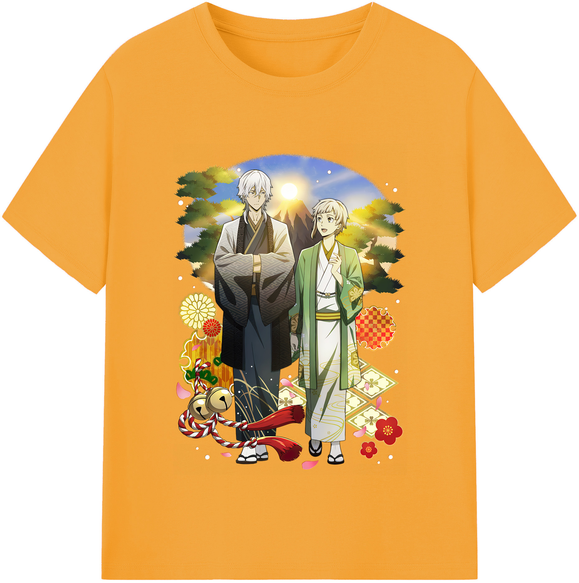 （画像用） 文豪ストレイドッグス Bungo Stray Dogs 綿100％半袖Tシャツ（フロントプリント）