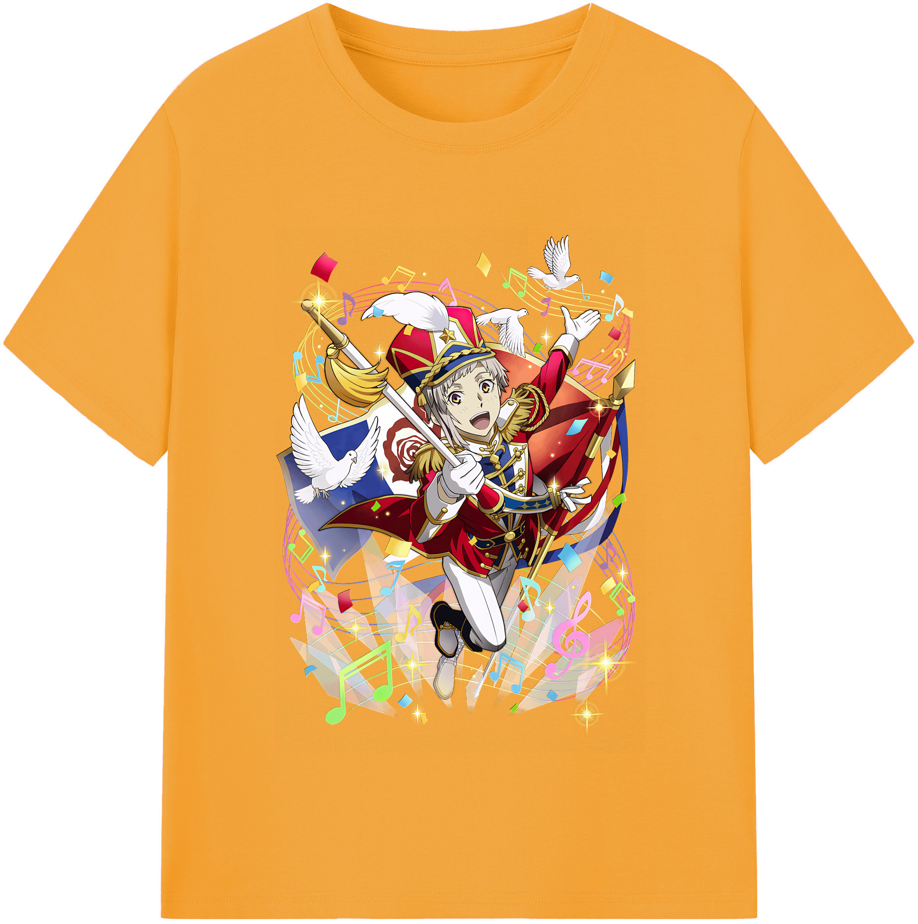 （画像用） 文豪ストレイドッグス Bungo Stray Dogs 綿100％半袖Tシャツ（フロントプリント）