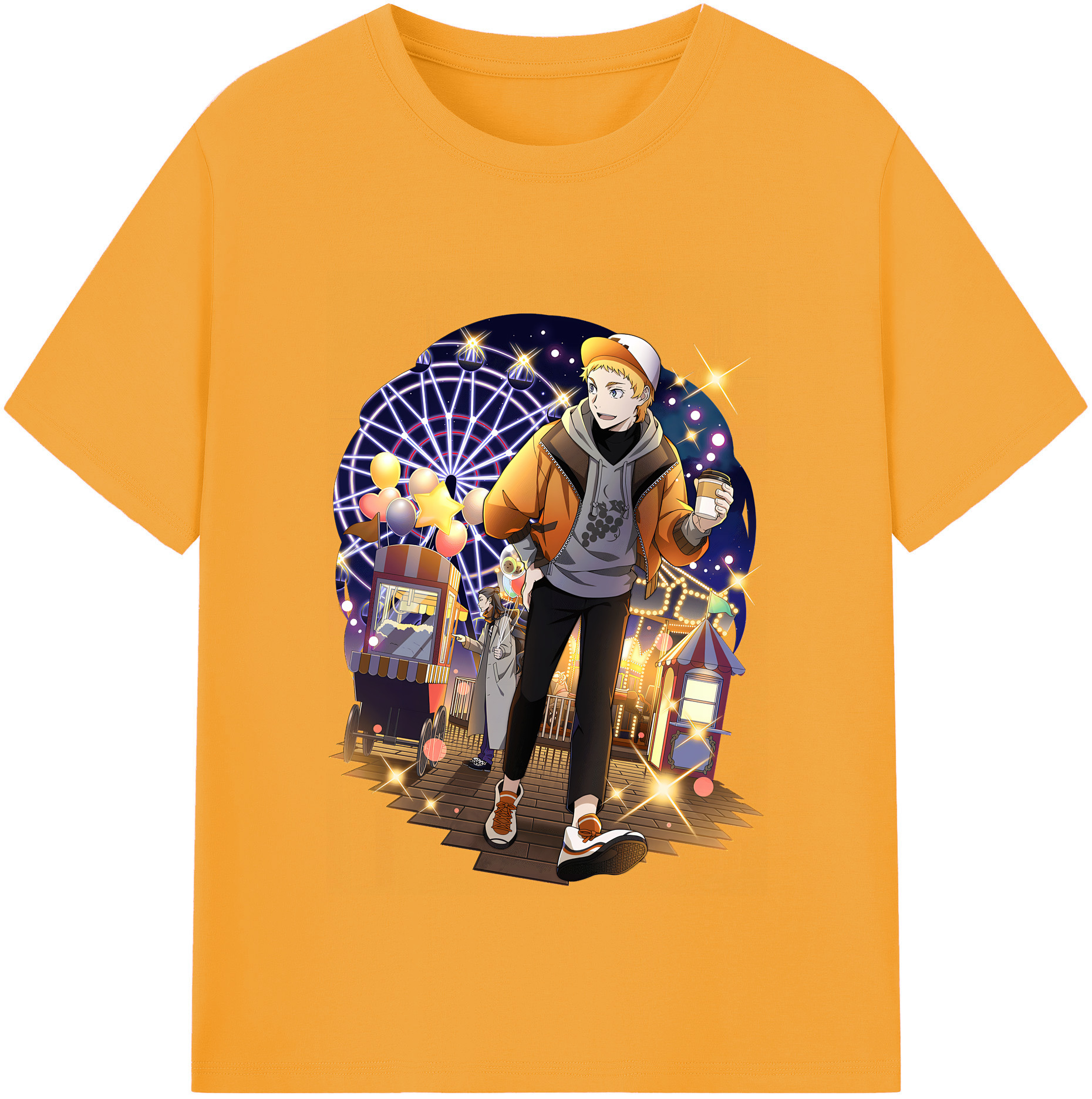 （画像用） 文豪ストレイドッグス Bungo Stray Dogs 綿100％半袖Tシャツ（フロントプリント）
