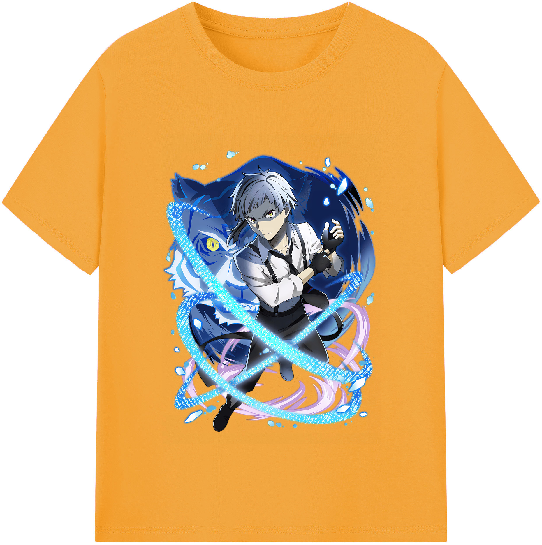 （画像用） 文豪ストレイドッグス Bungo Stray Dogs 綿100％半袖Tシャツ（フロントプリント）
