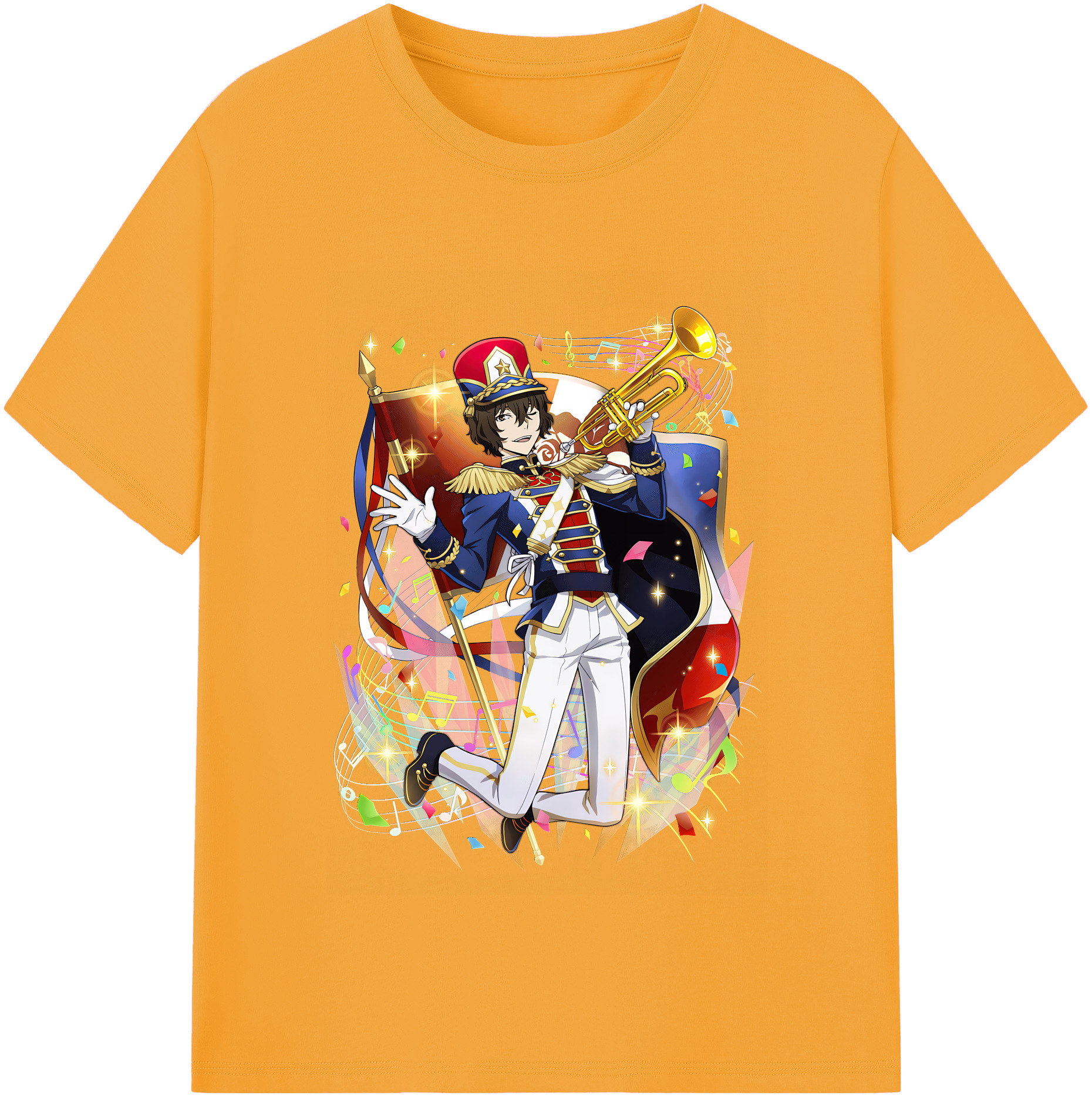 （画像用） 文豪ストレイドッグス Bungo Stray Dogs 綿100％半袖Tシャツ（フロントプリント）