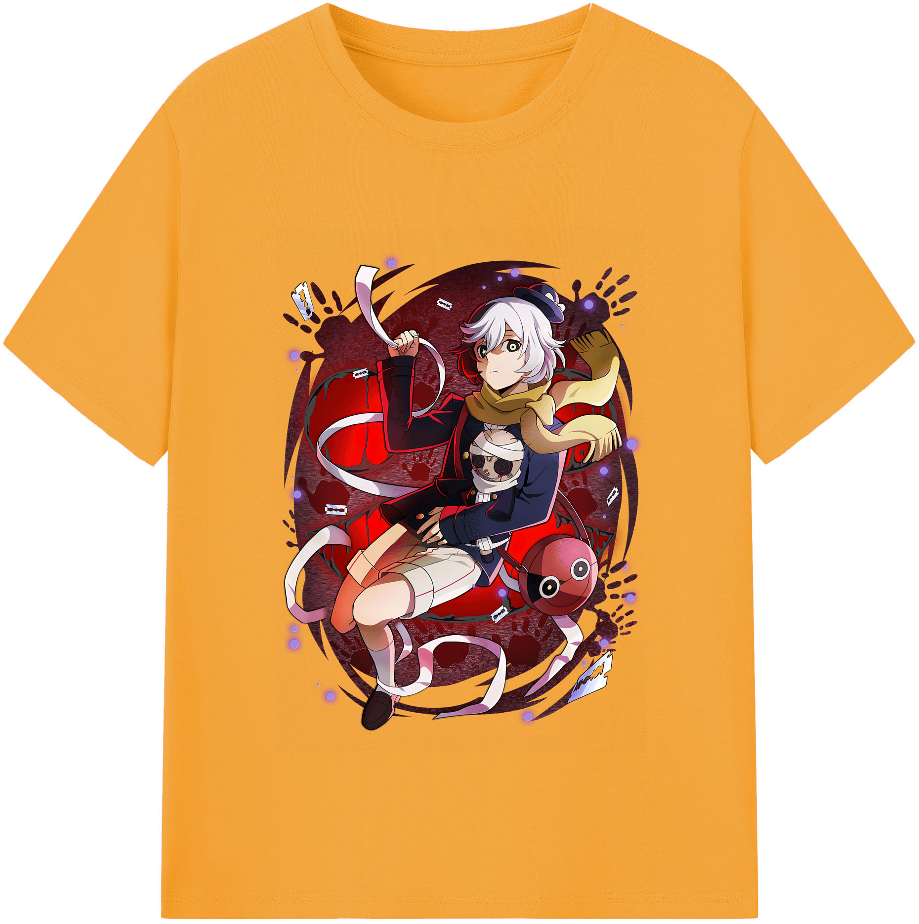 （画像用） 文豪ストレイドッグス Bungo Stray Dogs 綿100％半袖Tシャツ（フロントプリント）