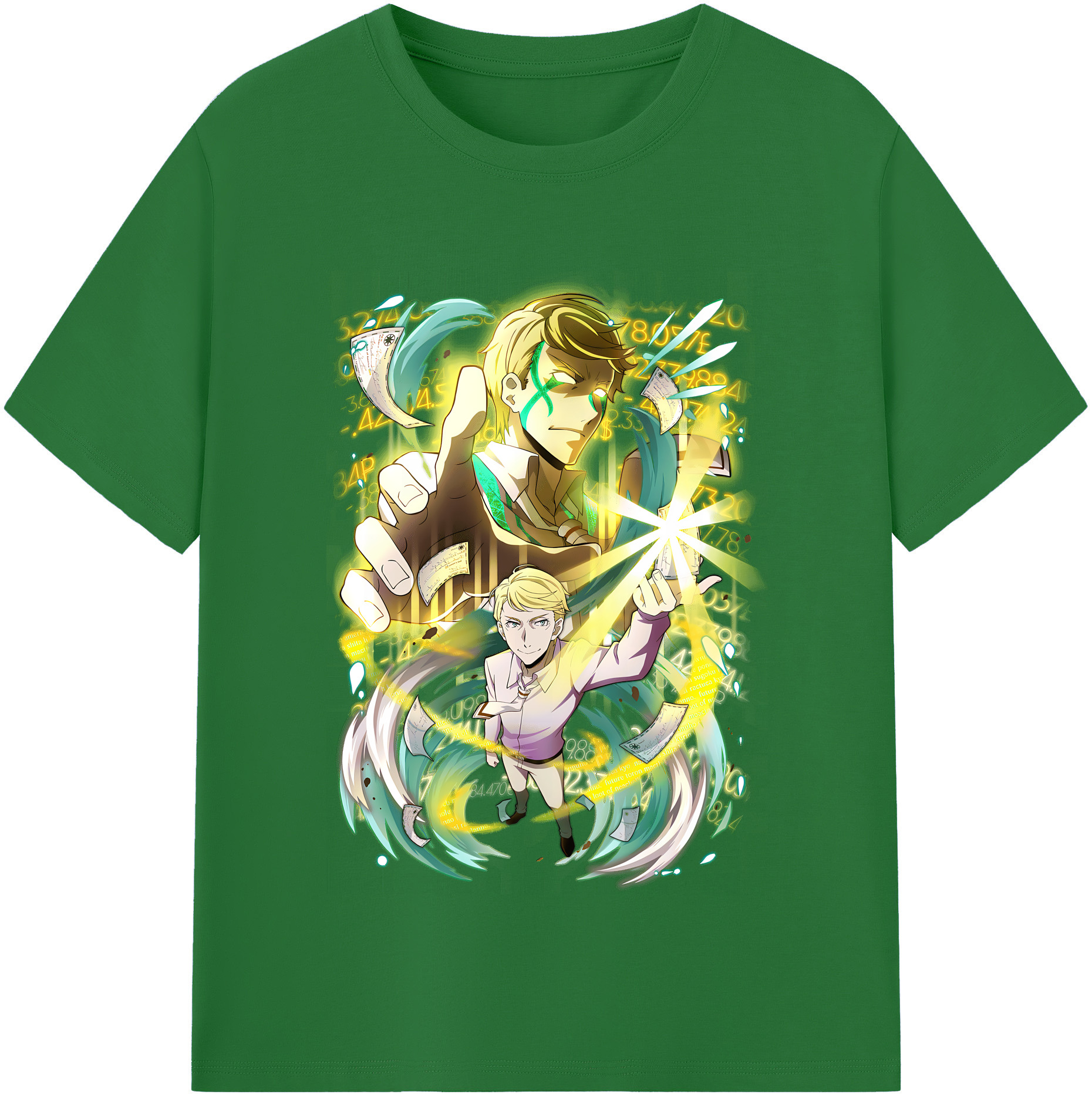 （画像用） 文豪ストレイドッグス Bungo Stray Dogs 綿100％半袖Tシャツ（フロントプリント）