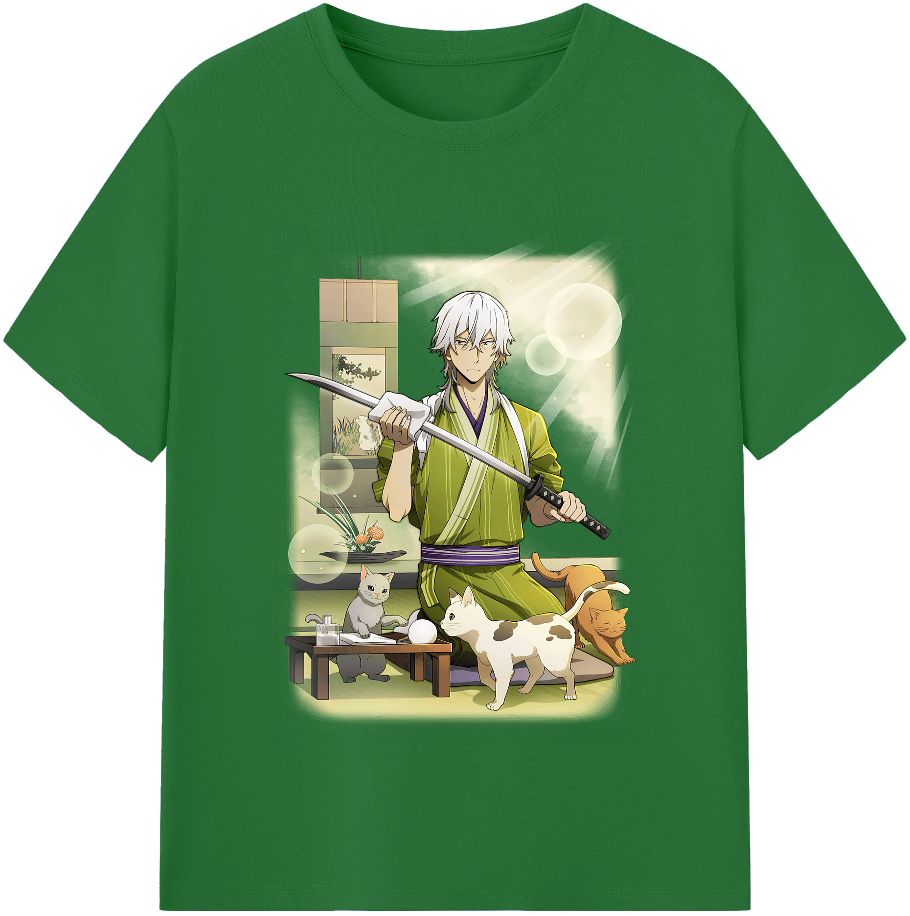 （画像用） 文豪ストレイドッグス Bungo Stray Dogs 綿100％半袖Tシャツ（フロントプリント）