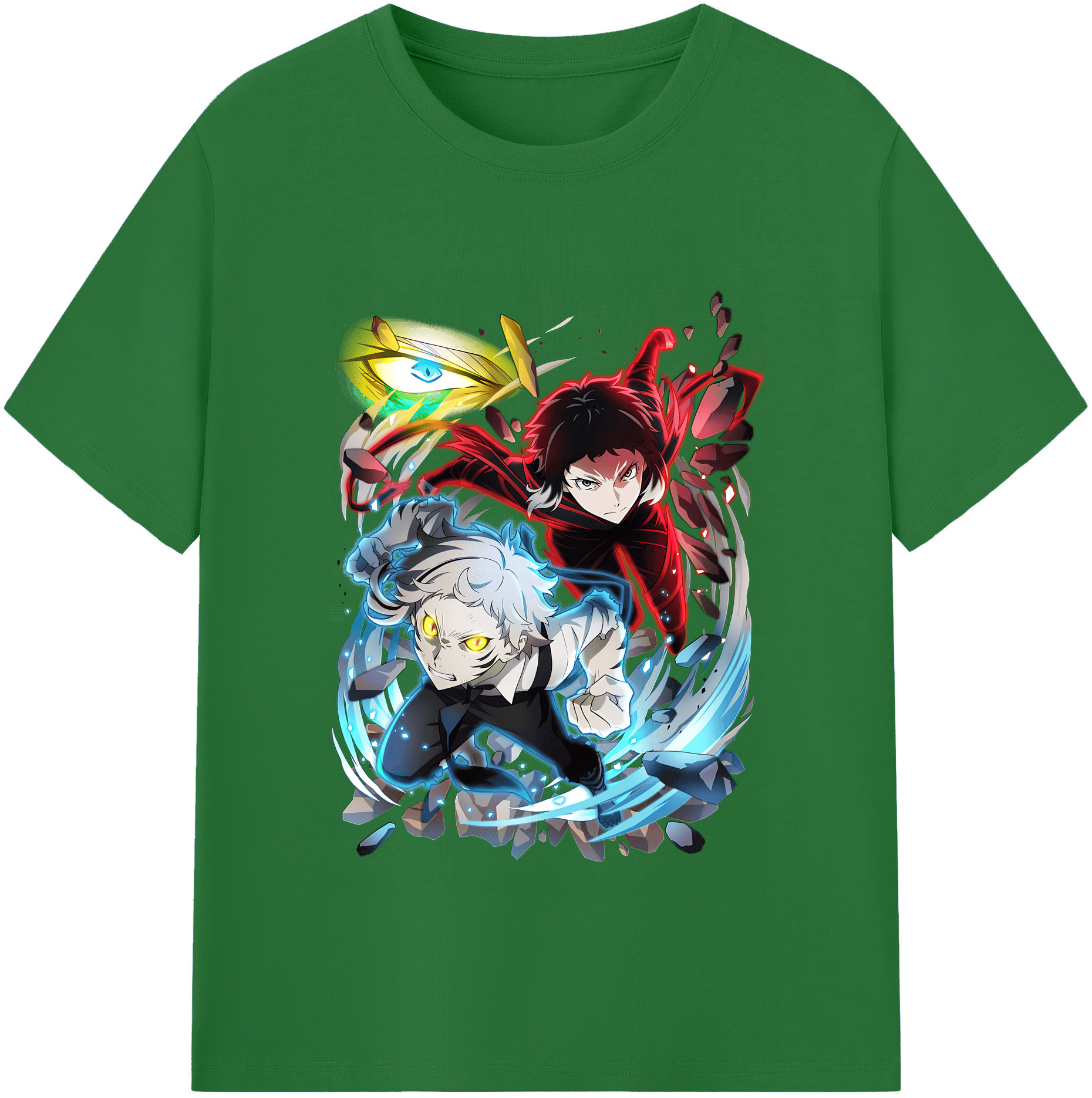 （画像用） 文豪ストレイドッグス Bungo Stray Dogs 綿100％半袖Tシャツ（フロントプリント）