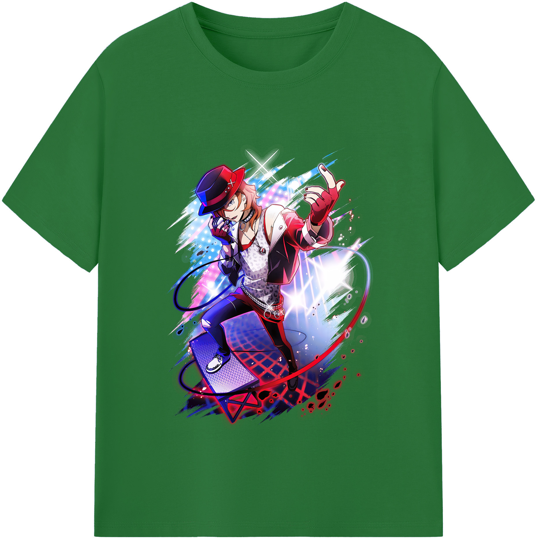 （画像用） 文豪ストレイドッグス Bungo Stray Dogs 綿100％半袖Tシャツ（フロントプリント）
