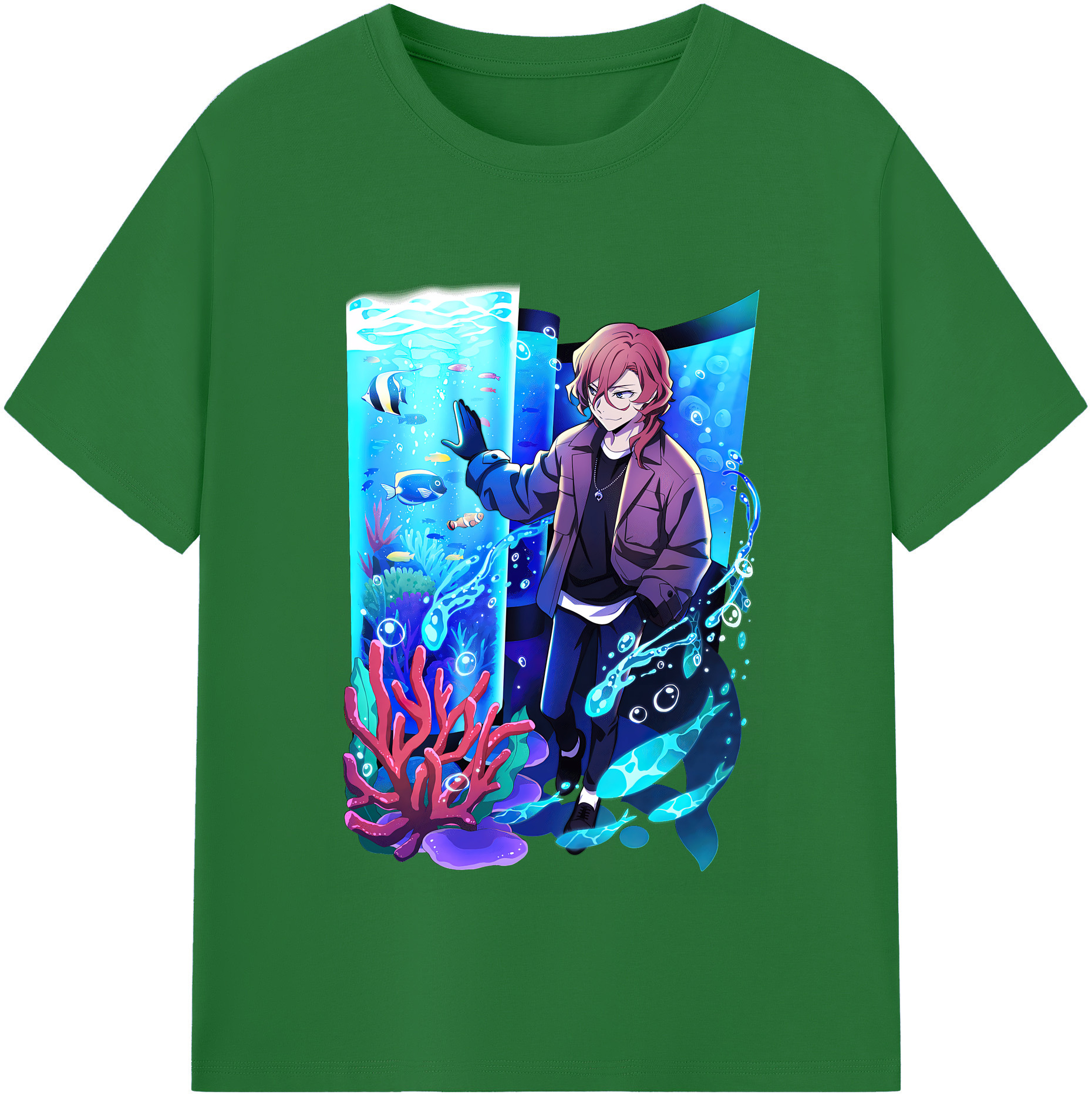 （画像用） 文豪ストレイドッグス Bungo Stray Dogs 綿100％半袖Tシャツ（フロントプリント）