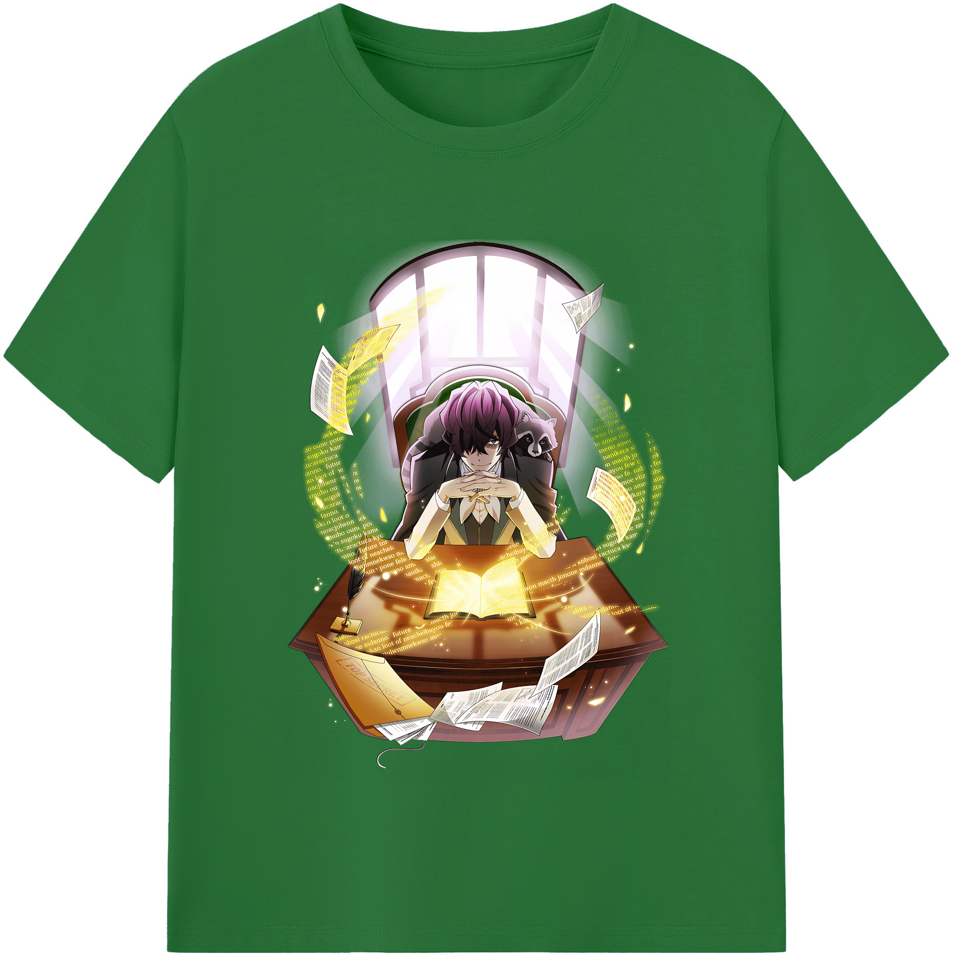 （画像用） 文豪ストレイドッグス Bungo Stray Dogs 綿100％半袖Tシャツ（フロントプリント）