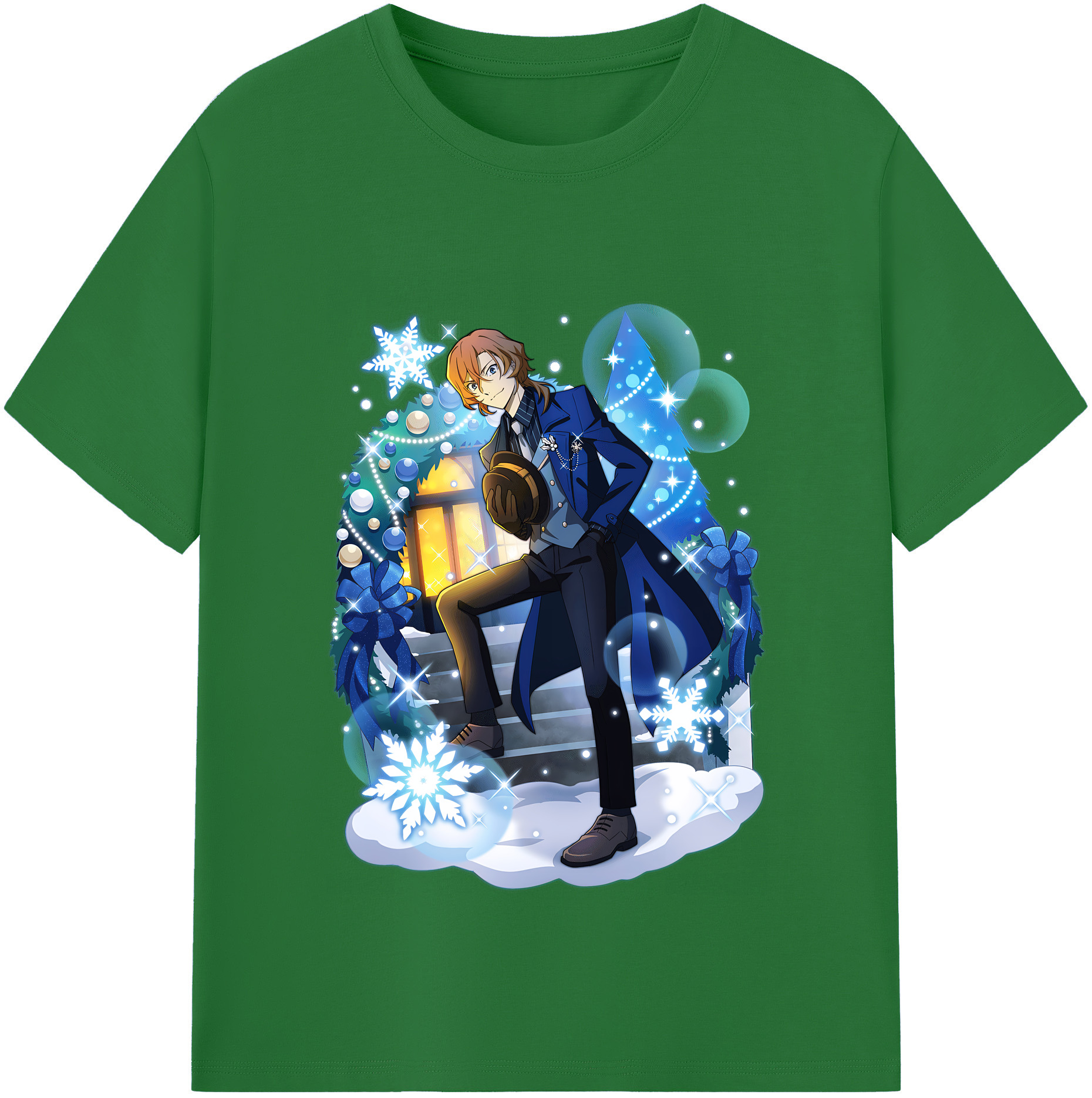 （画像用） 文豪ストレイドッグス Bungo Stray Dogs 綿100％半袖Tシャツ（フロントプリント）