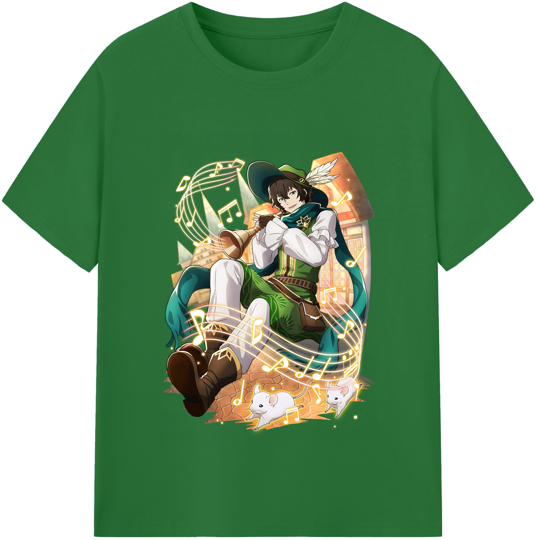 （画像用） 文豪ストレイドッグス Bungo Stray Dogs 綿100％半袖Tシャツ（フロントプリント）