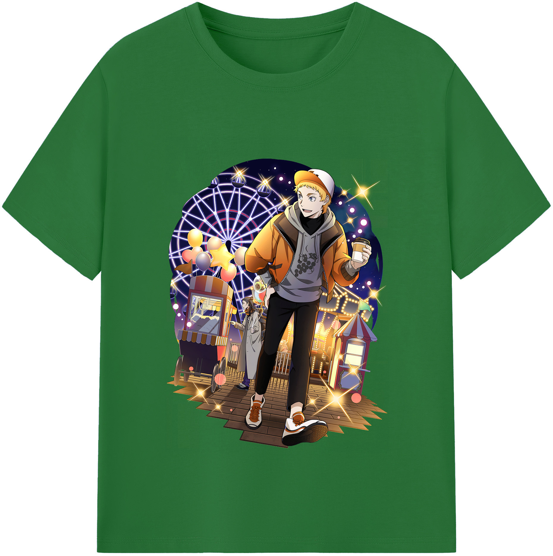 （画像用） 文豪ストレイドッグス Bungo Stray Dogs 綿100％半袖Tシャツ（フロントプリント）