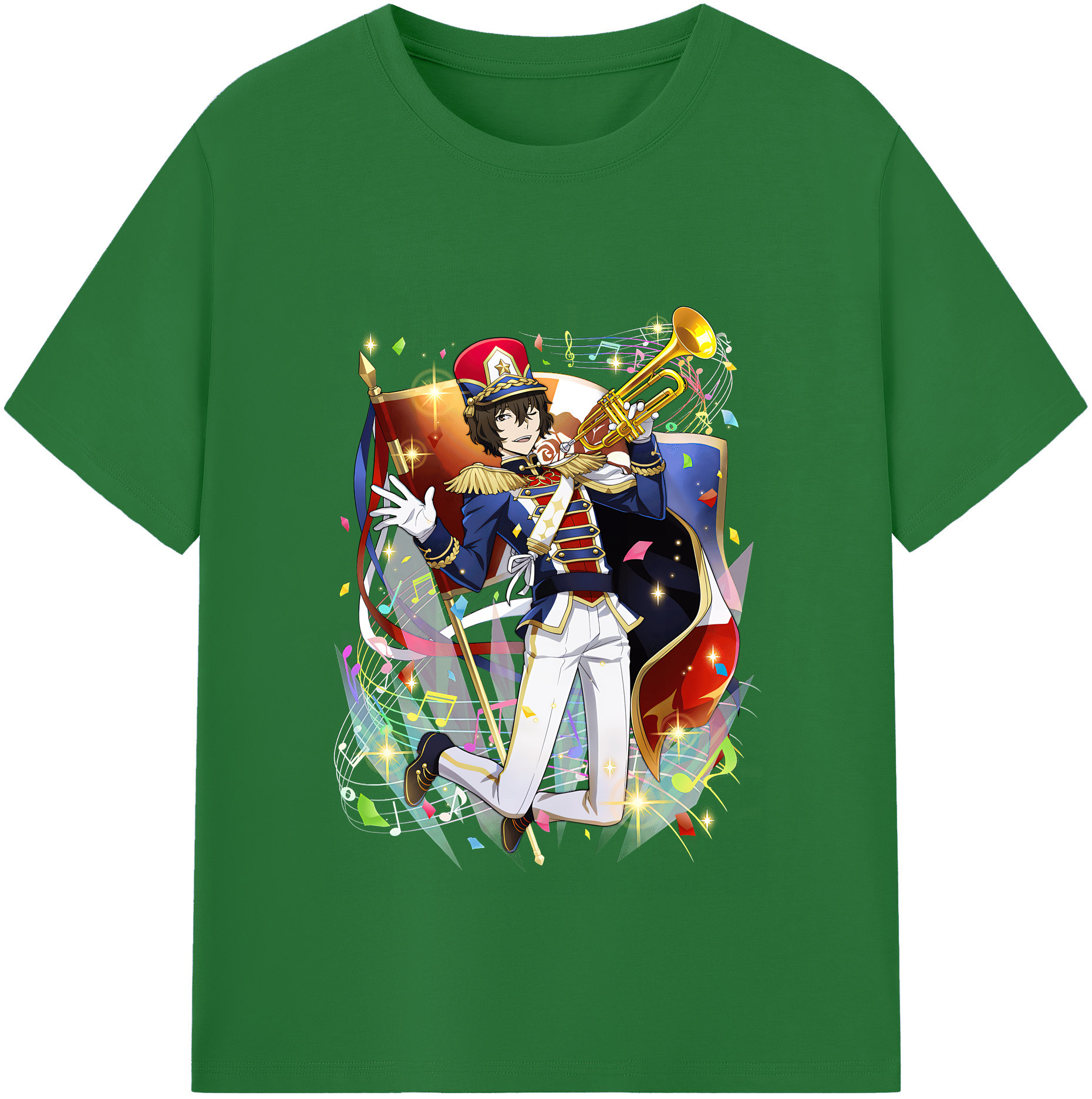 （画像用） 文豪ストレイドッグス Bungo Stray Dogs 綿100％半袖Tシャツ（フロントプリント）