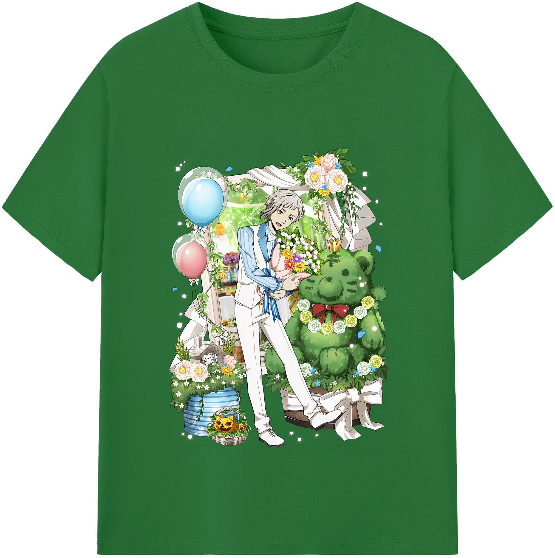 （画像用） 文豪ストレイドッグス Bungo Stray Dogs 綿100％半袖Tシャツ（フロントプリント）