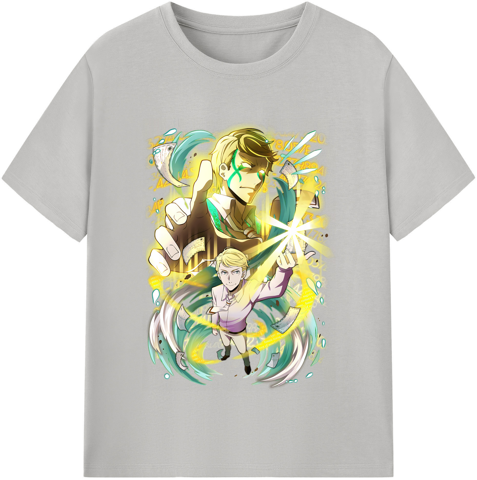（画像用） 文豪ストレイドッグス Bungo Stray Dogs 綿100％半袖Tシャツ（フロントプリント）