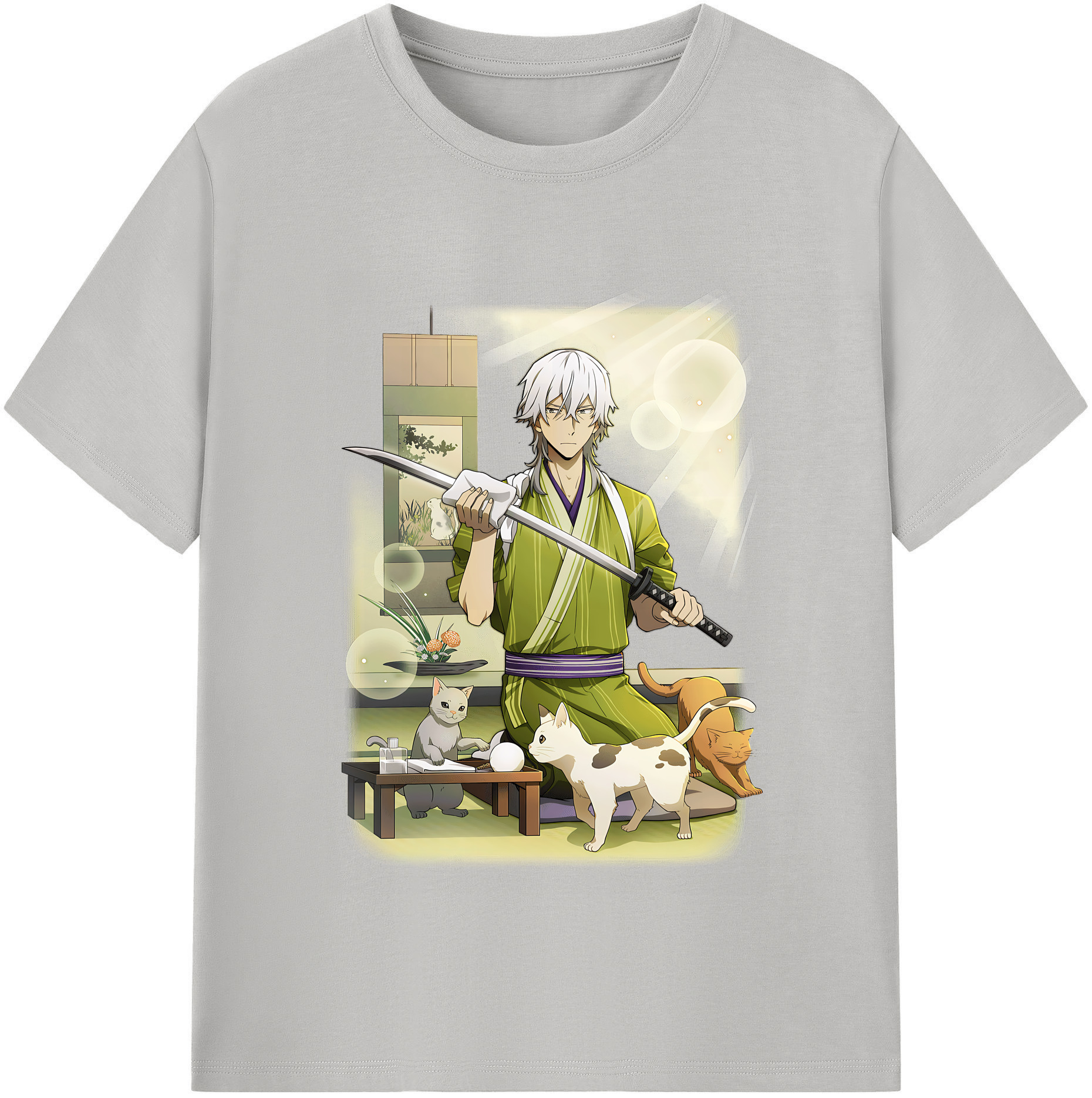 （画像用） 文豪ストレイドッグス Bungo Stray Dogs 綿100％半袖Tシャツ（フロントプリント）