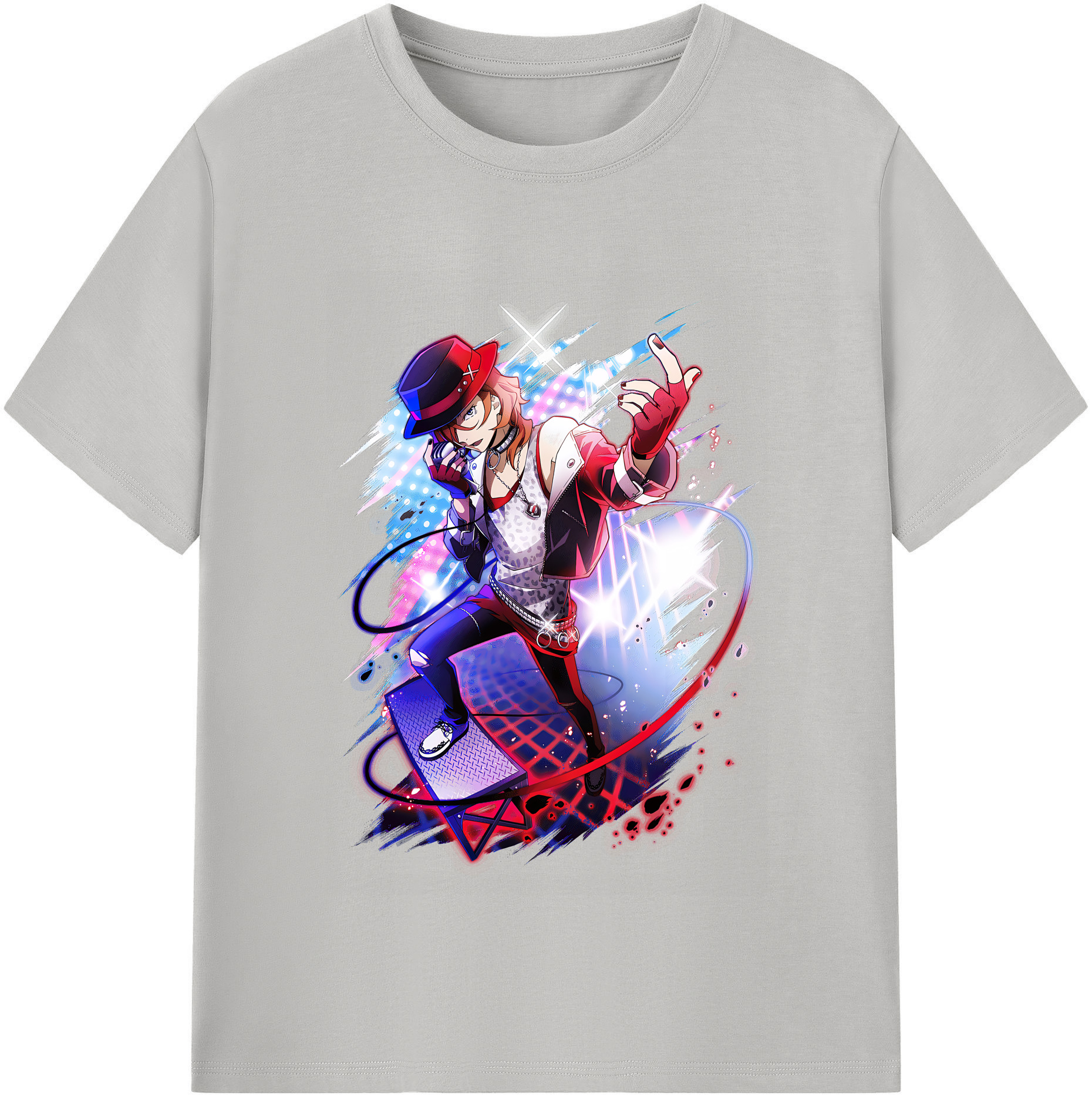 （画像用） 文豪ストレイドッグス Bungo Stray Dogs 綿100％半袖Tシャツ（フロントプリント）
