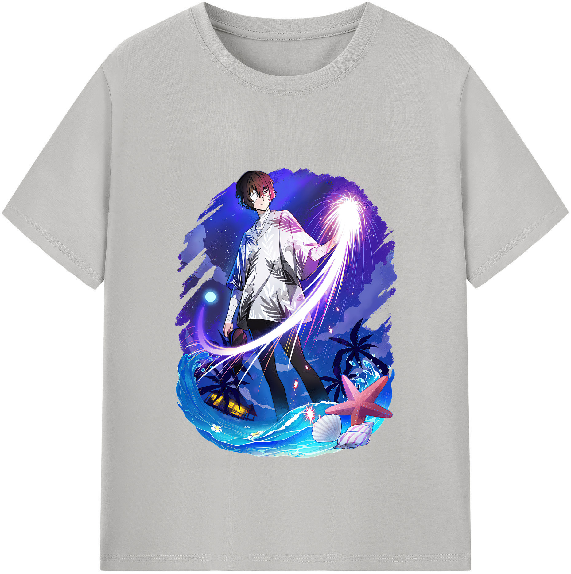 （画像用） 文豪ストレイドッグス Bungo Stray Dogs 綿100％半袖Tシャツ（フロントプリント）