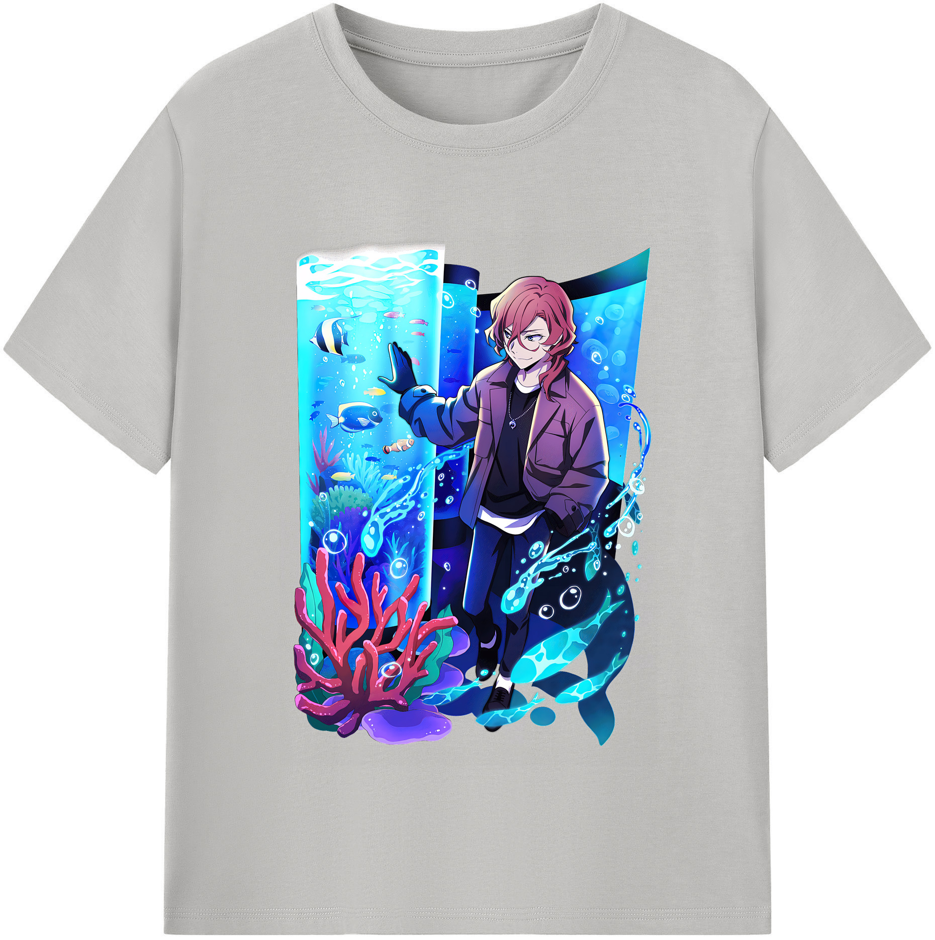 （画像用） 文豪ストレイドッグス Bungo Stray Dogs 綿100％半袖Tシャツ（フロントプリント）