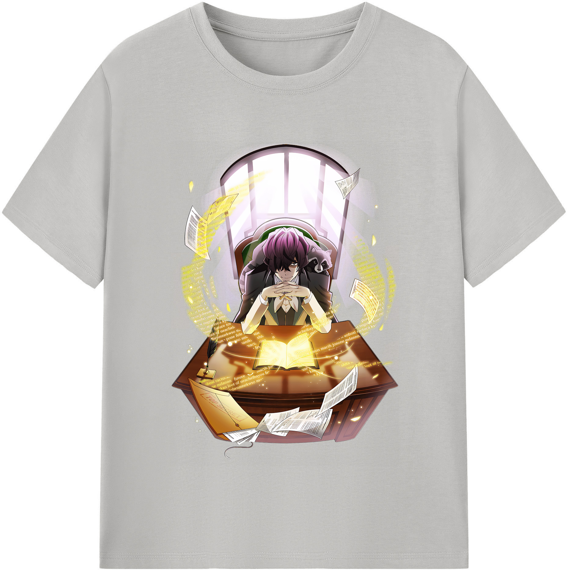 （画像用） 文豪ストレイドッグス Bungo Stray Dogs 綿100％半袖Tシャツ（フロントプリント）
