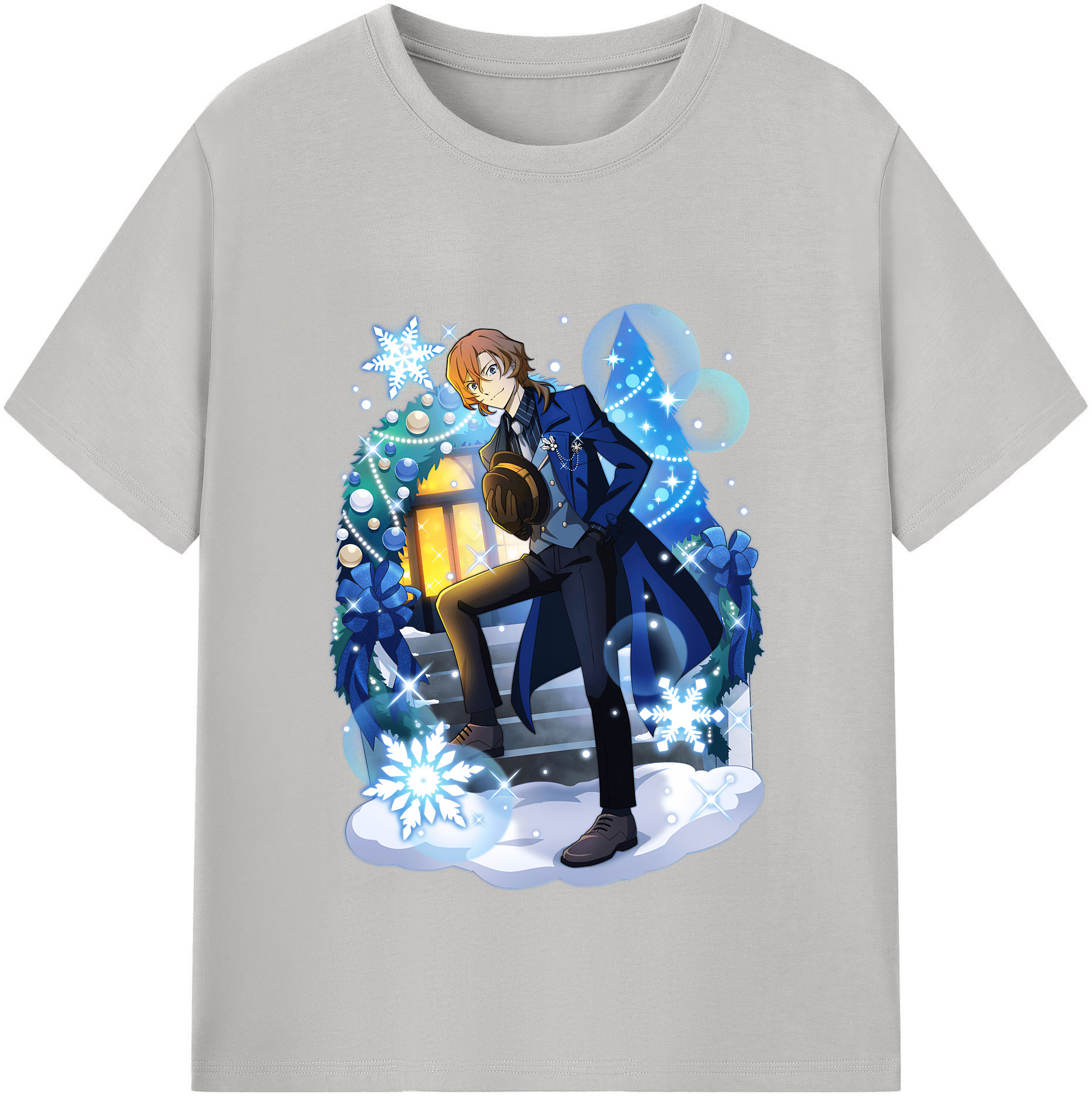 （画像用） 文豪ストレイドッグス Bungo Stray Dogs 綿100％半袖Tシャツ（フロントプリント）