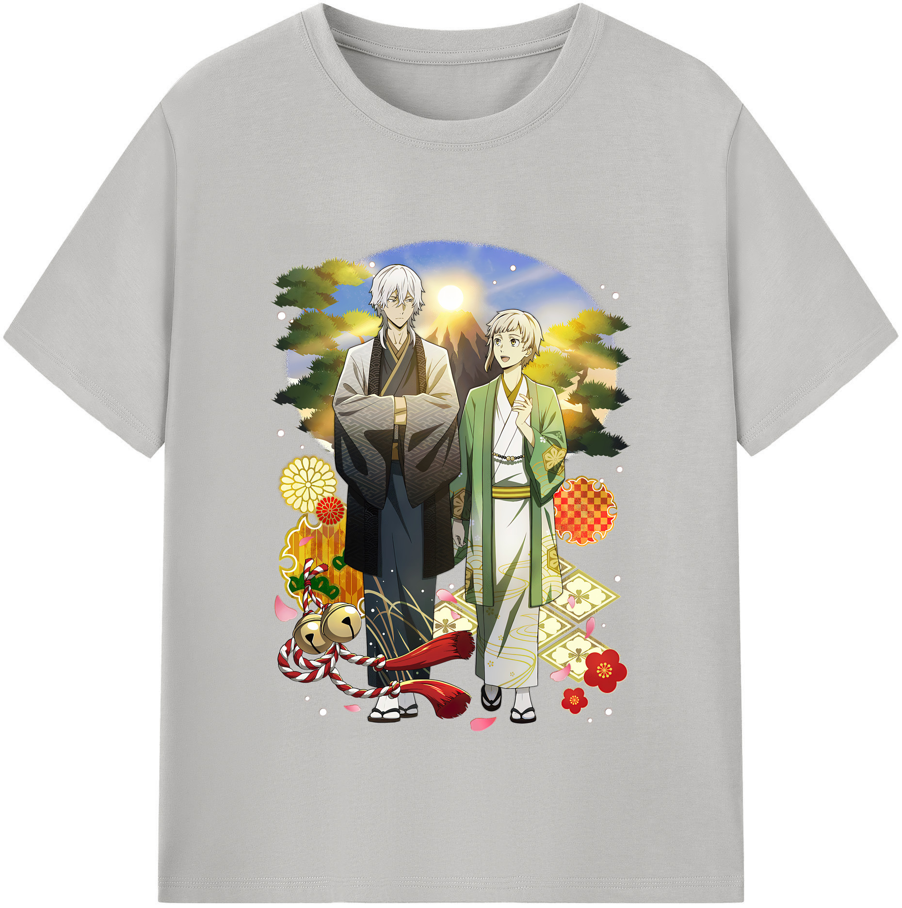（画像用） 文豪ストレイドッグス Bungo Stray Dogs 綿100％半袖Tシャツ（フロントプリント）