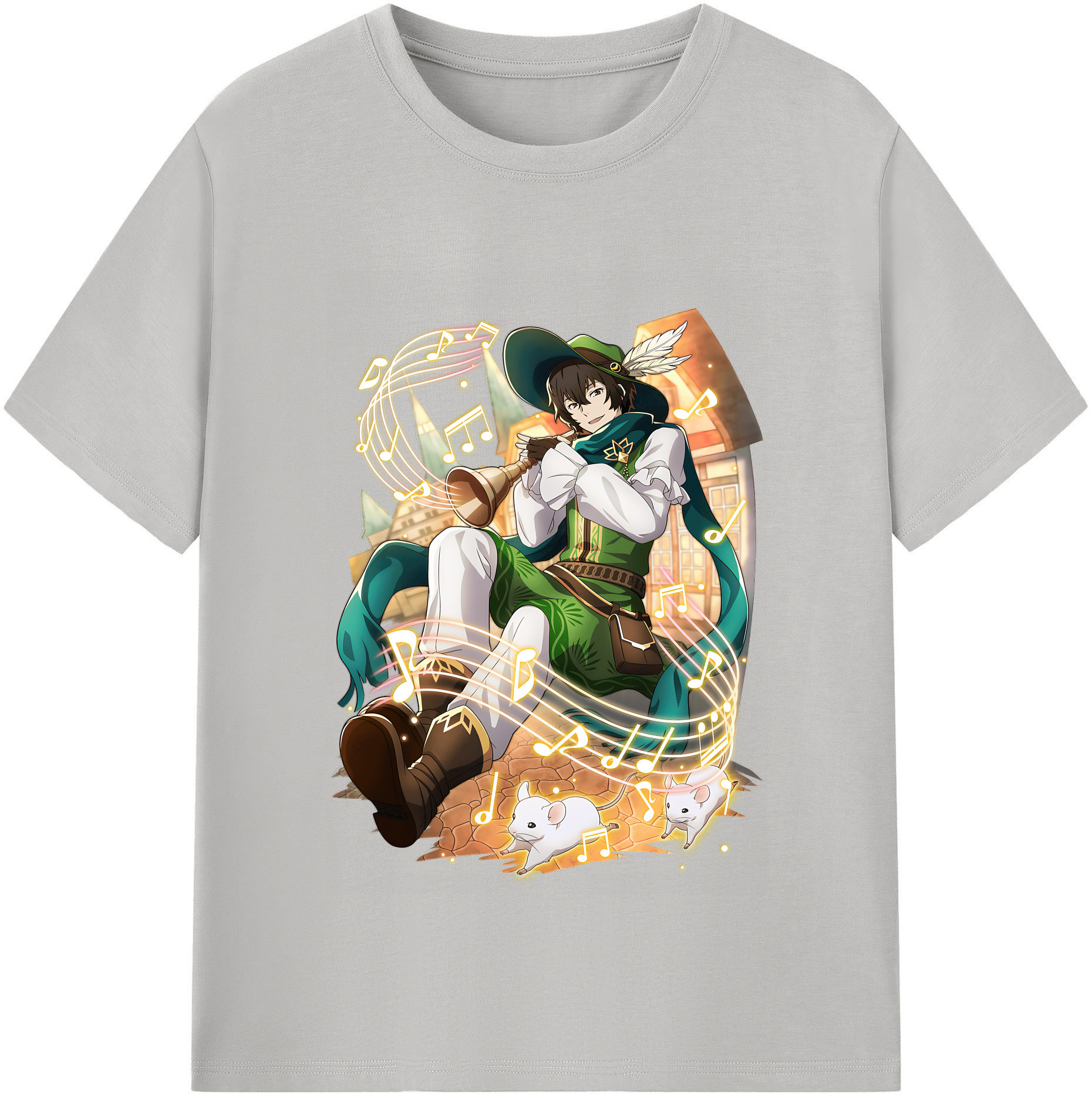 （画像用） 文豪ストレイドッグス Bungo Stray Dogs 綿100％半袖Tシャツ（フロントプリント）