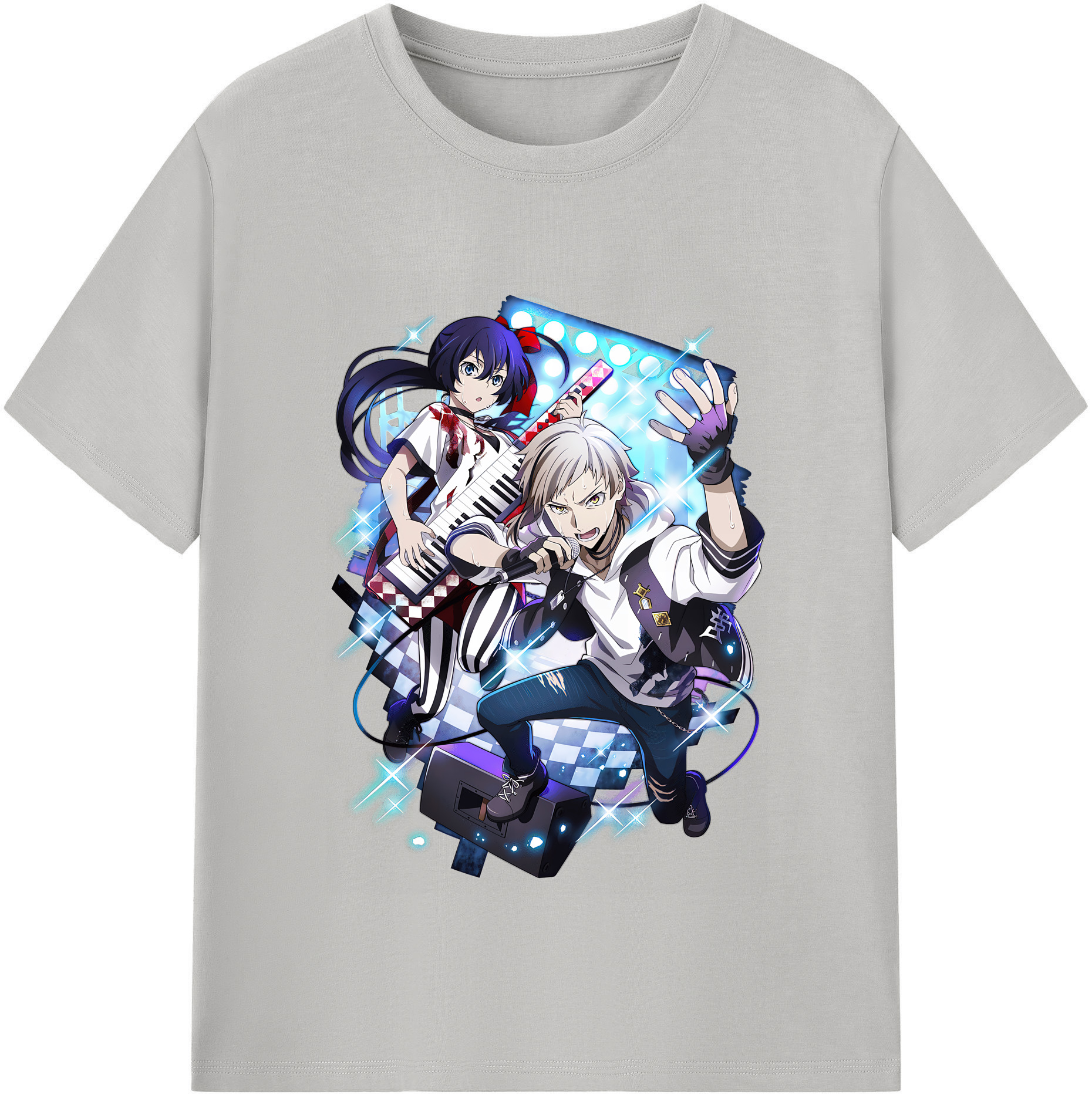 （画像用） 文豪ストレイドッグス Bungo Stray Dogs 綿100％半袖Tシャツ（フロントプリント）