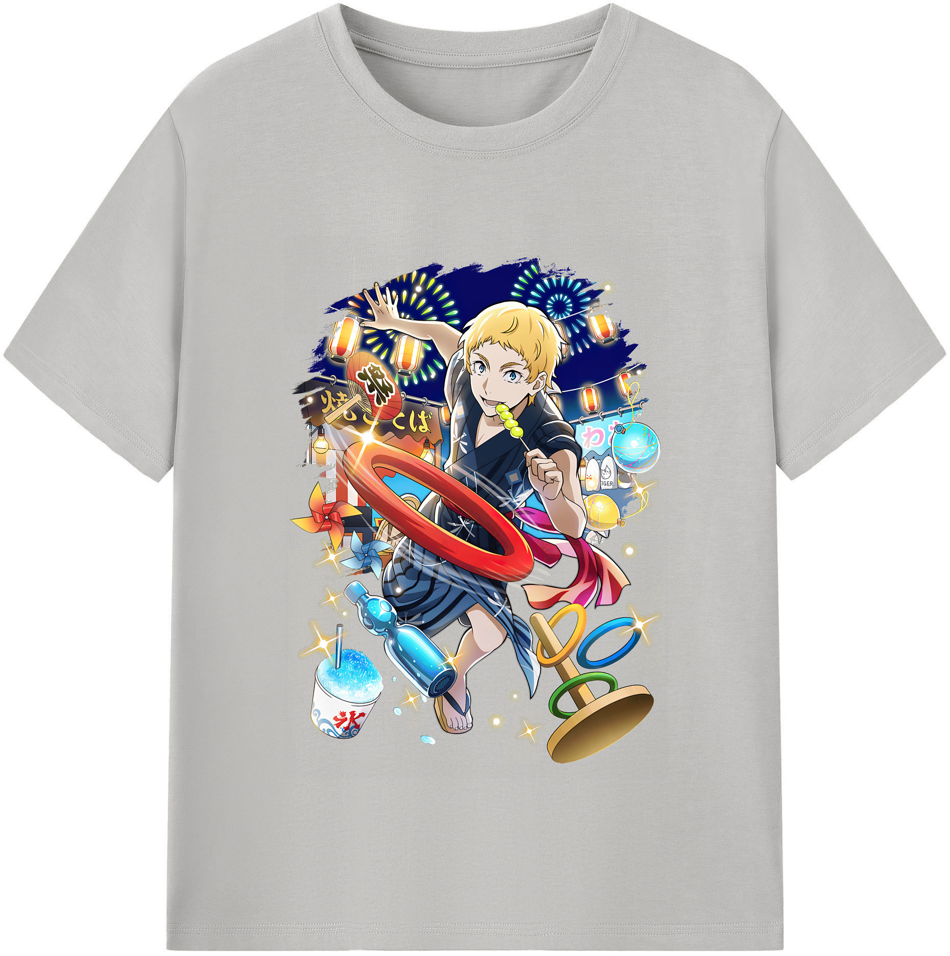 （画像用） 文豪ストレイドッグス Bungo Stray Dogs 綿100％半袖Tシャツ（フロントプリント）