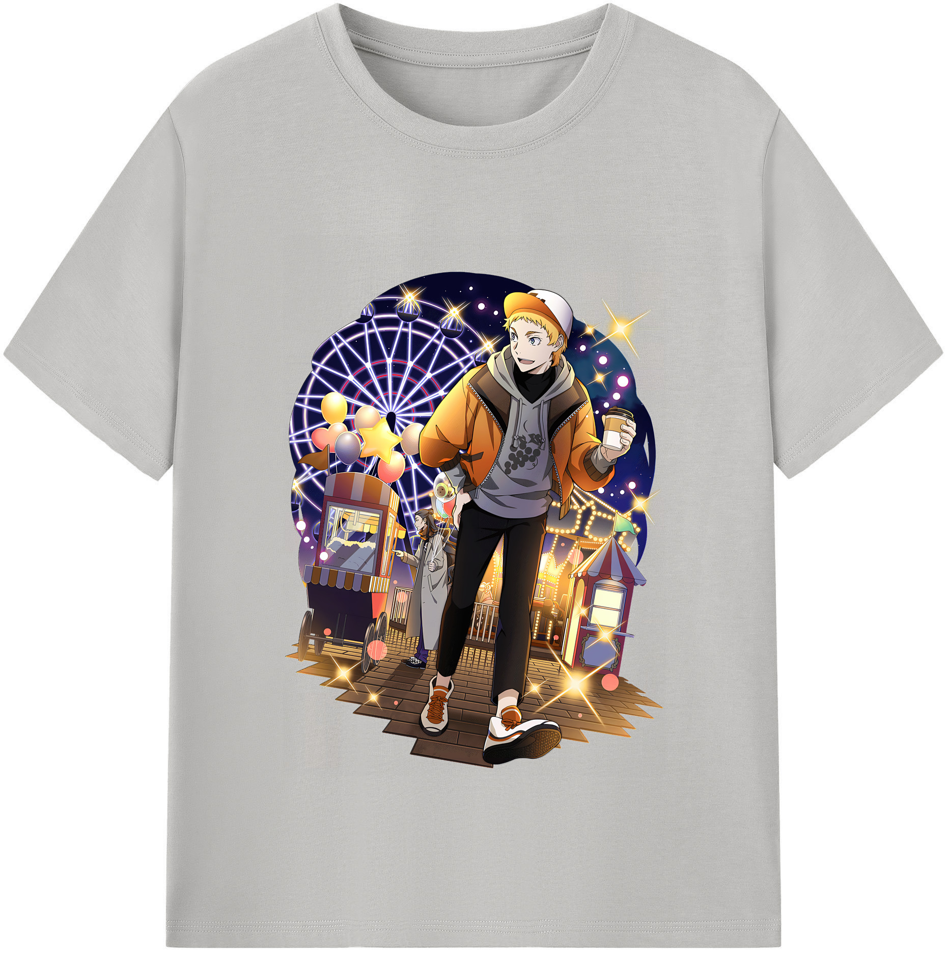 （画像用） 文豪ストレイドッグス Bungo Stray Dogs 綿100％半袖Tシャツ（フロントプリント）