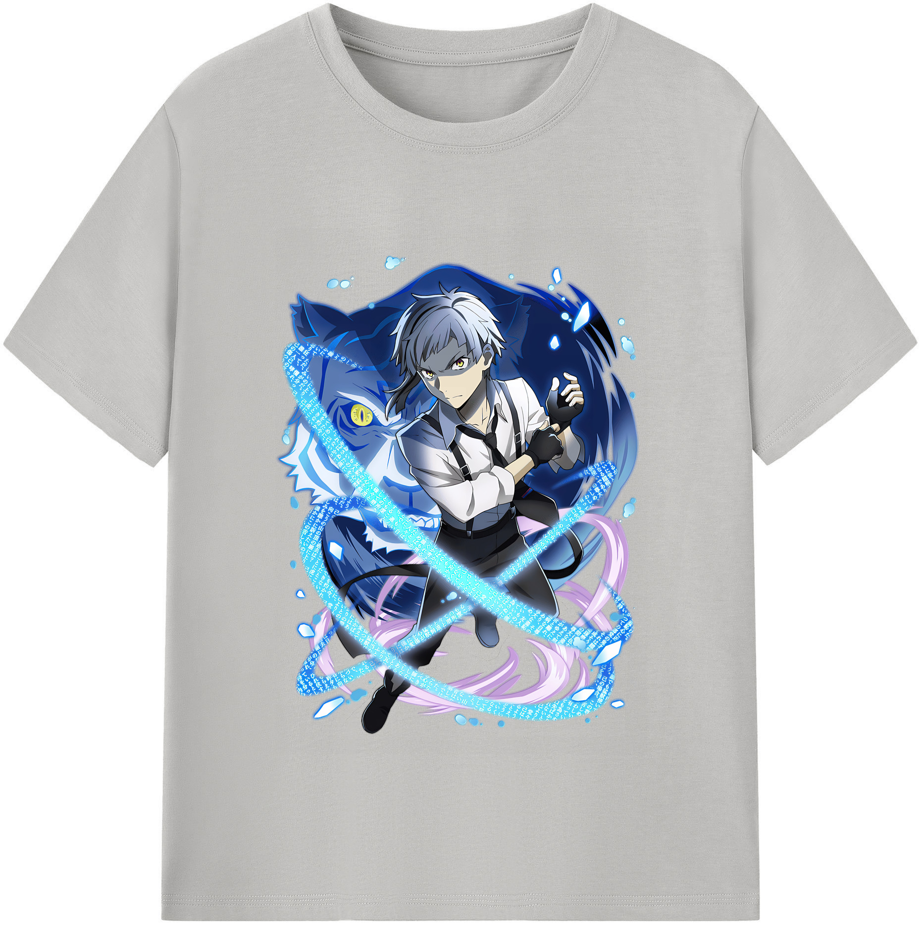 （画像用） 文豪ストレイドッグス Bungo Stray Dogs 綿100％半袖Tシャツ（フロントプリント）