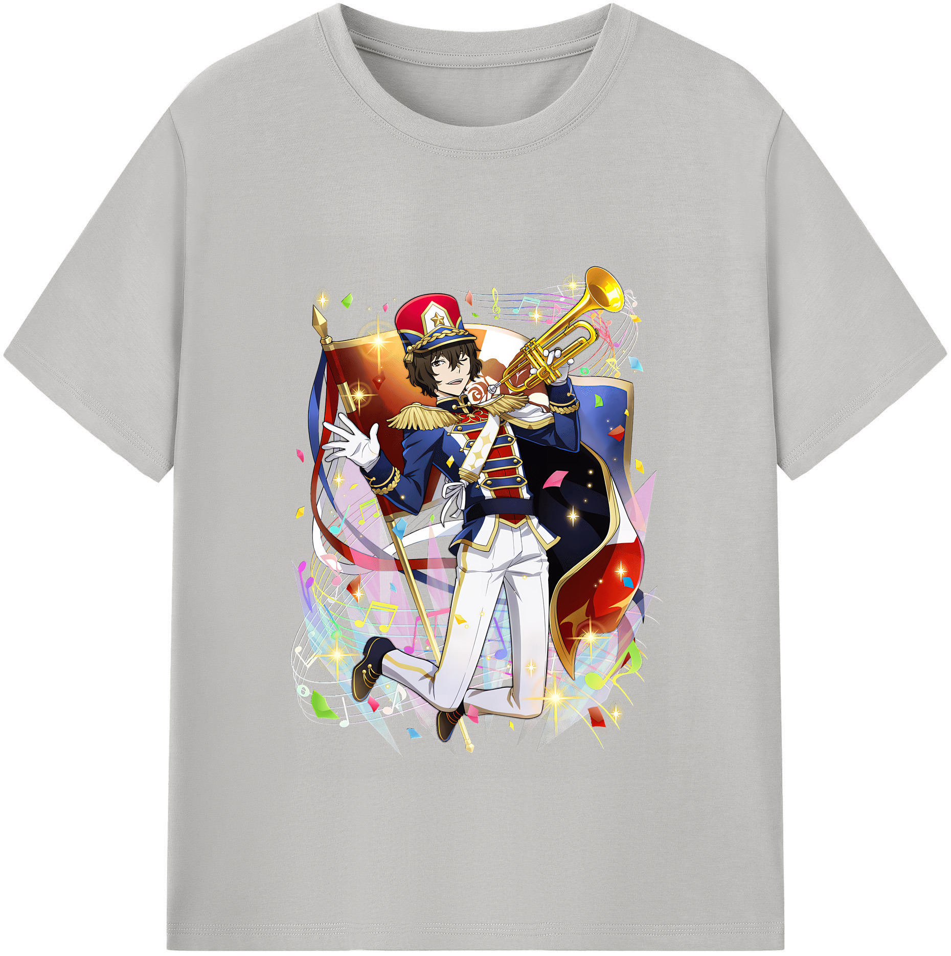 （画像用） 文豪ストレイドッグス Bungo Stray Dogs 綿100％半袖Tシャツ（フロントプリント）