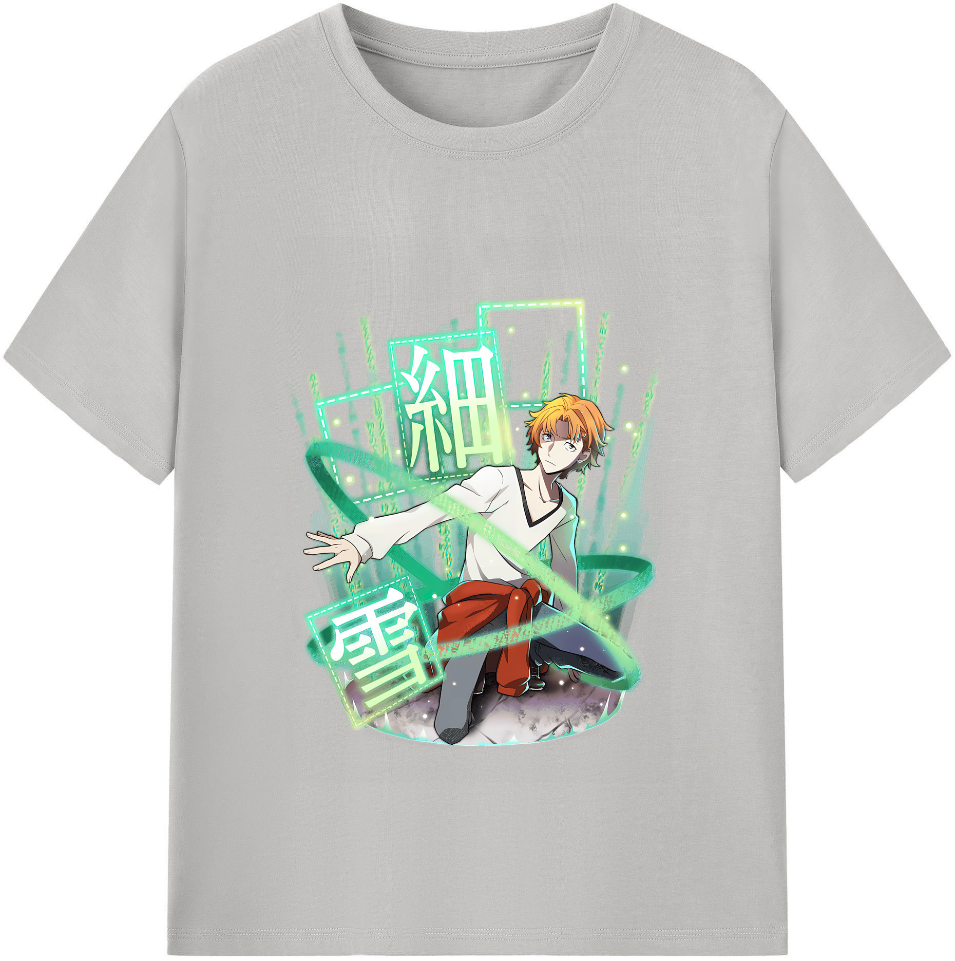 （画像用） 文豪ストレイドッグス Bungo Stray Dogs 綿100％半袖Tシャツ（フロントプリント）
