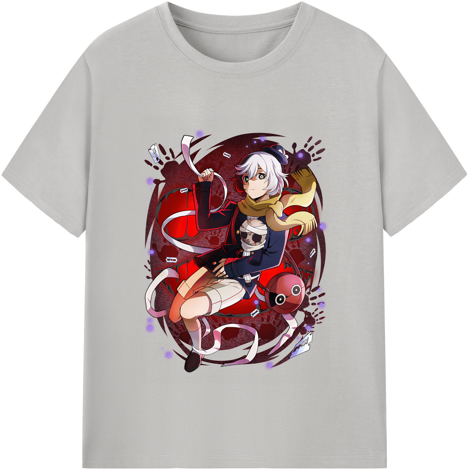 （画像用） 文豪ストレイドッグス Bungo Stray Dogs 綿100％半袖Tシャツ（フロントプリント）