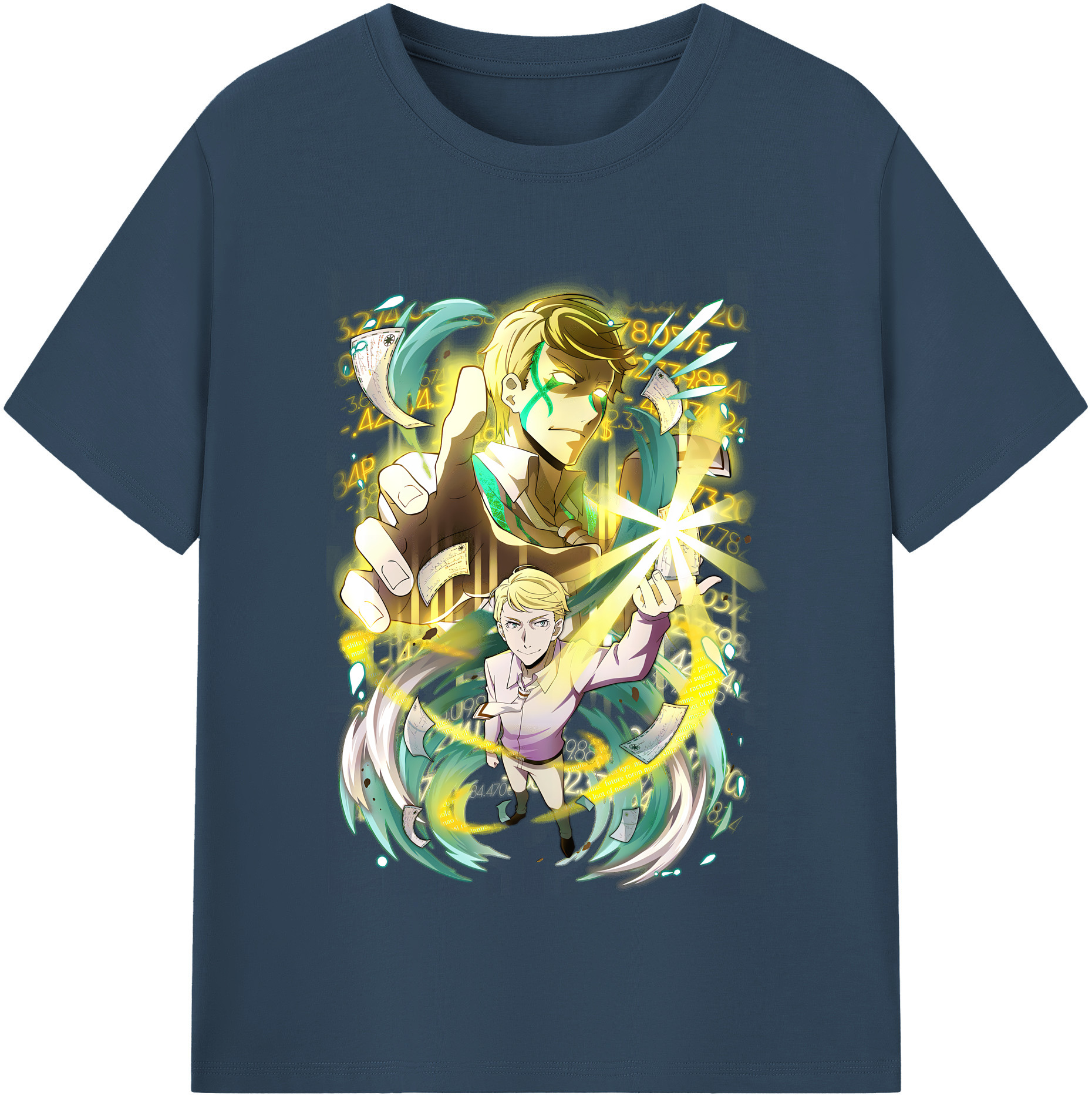 （画像用） 文豪ストレイドッグス Bungo Stray Dogs 綿100％半袖Tシャツ（フロントプリント）