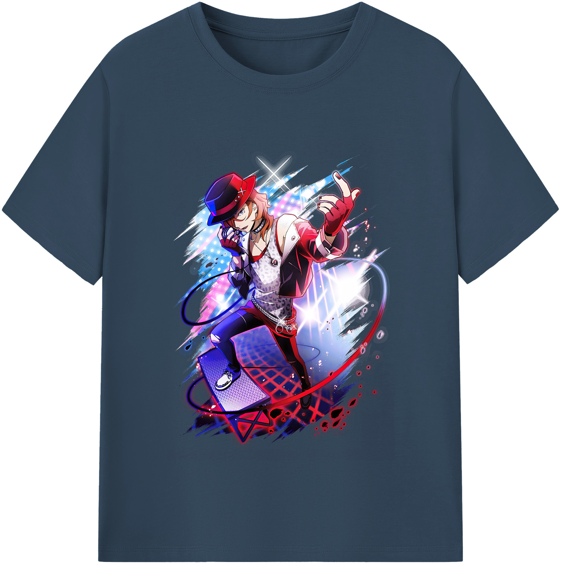 （画像用） 文豪ストレイドッグス Bungo Stray Dogs 綿100％半袖Tシャツ（フロントプリント）