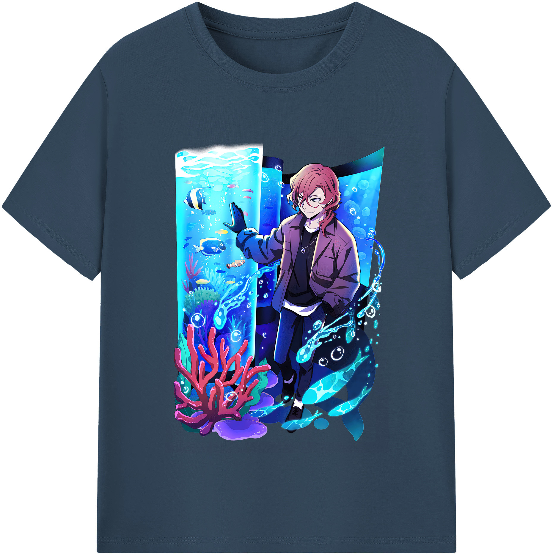 （画像用） 文豪ストレイドッグス Bungo Stray Dogs 綿100％半袖Tシャツ（フロントプリント）