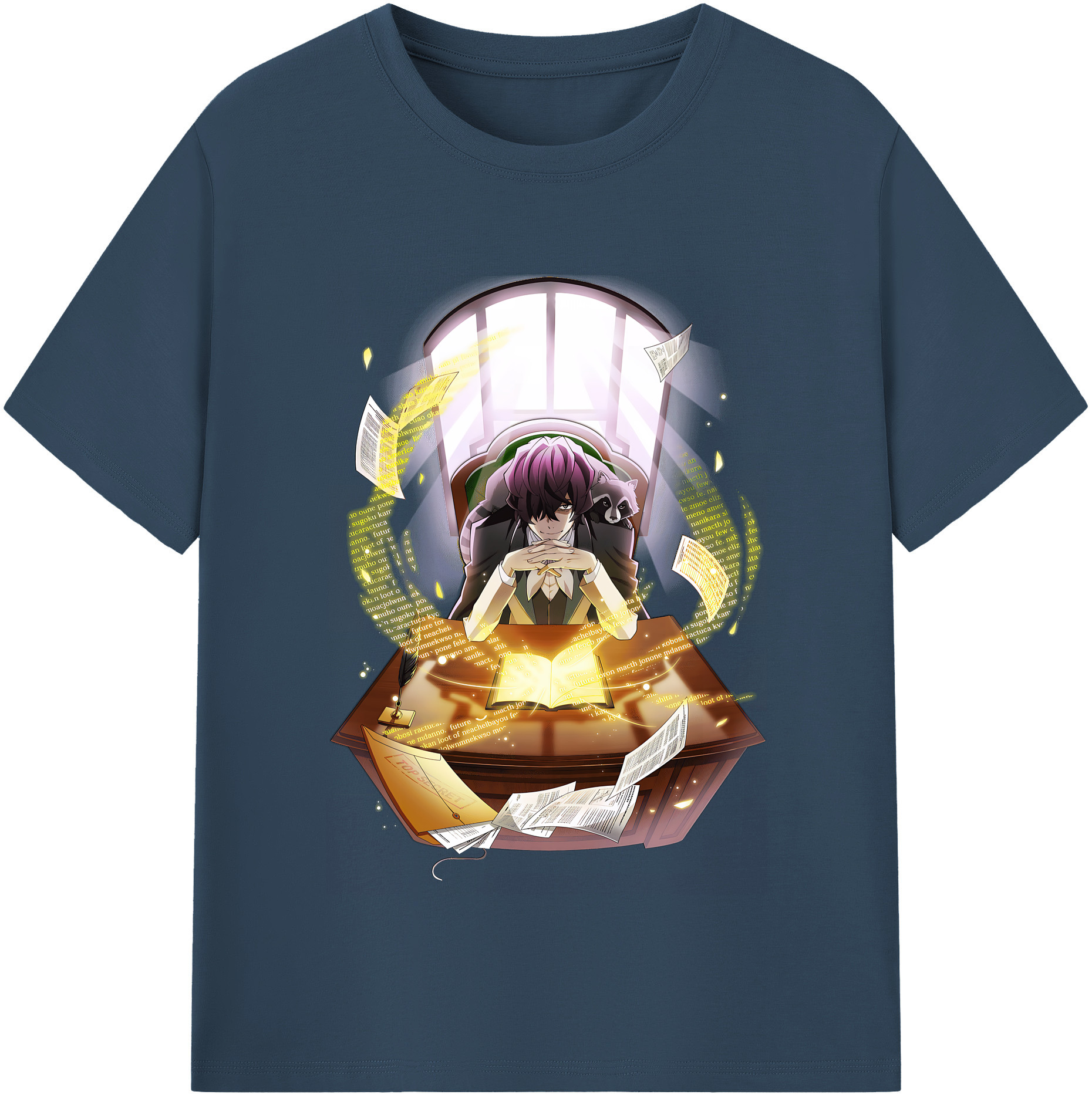 （画像用） 文豪ストレイドッグス Bungo Stray Dogs 綿100％半袖Tシャツ（フロントプリント）